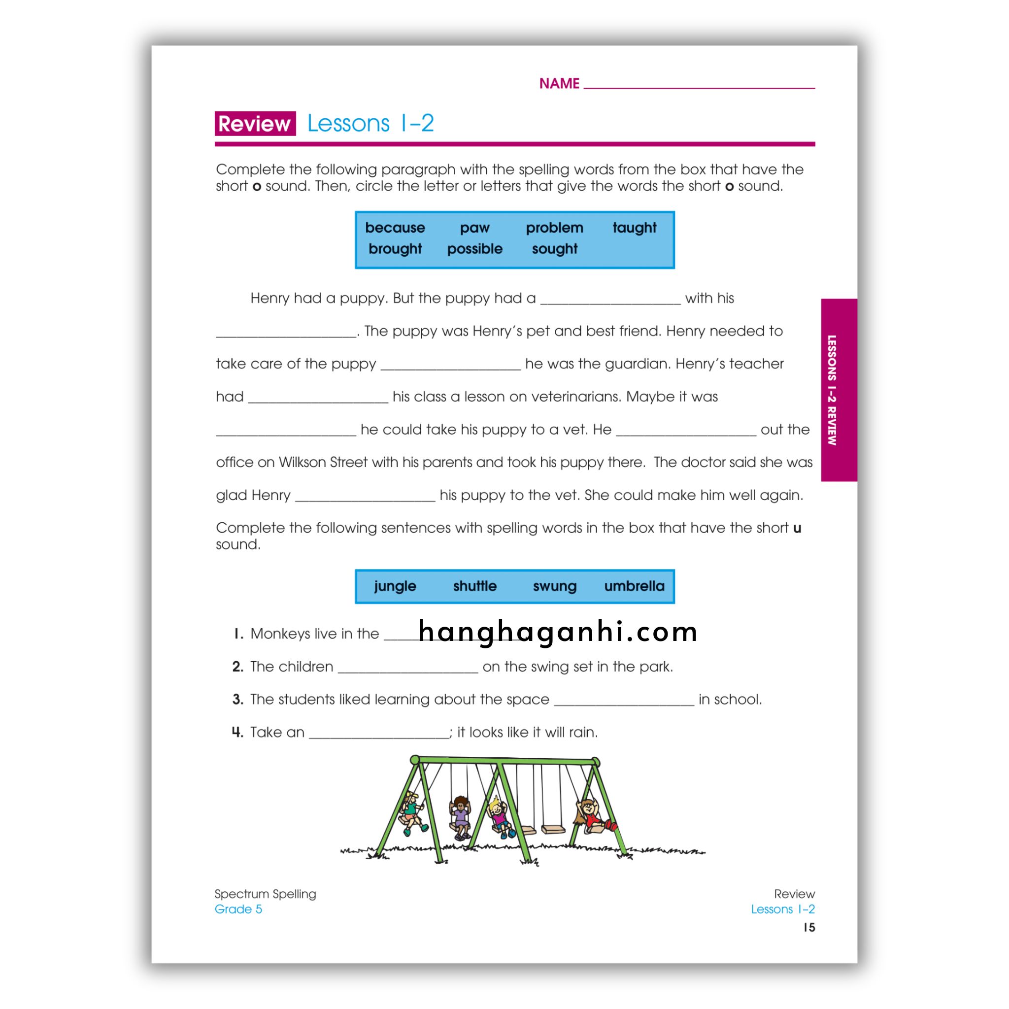 Sách Spectrum Spelling Workbook Grade 5_thumbnail_13
