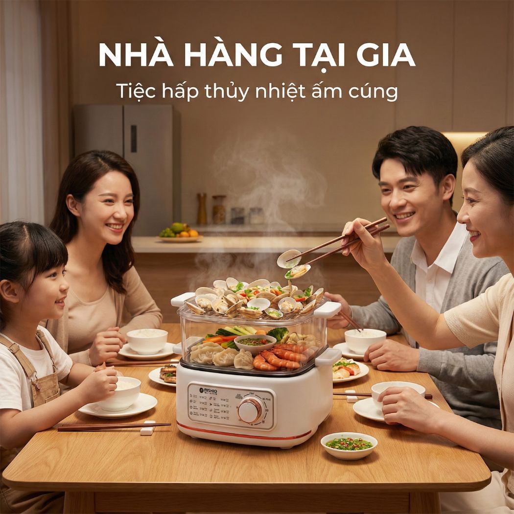 Nồi lẩu hấp thủy nhiệt Mishio MK382 khay hấp inox 304_thumbnail_3