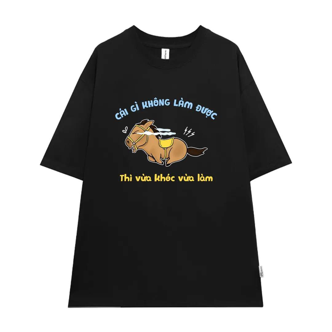 Áo thun boxy Miucho Club chất vải dày dặn thoáng mát chuẩn form chú ngựa hài hước in mix 2876_thumbnail_7