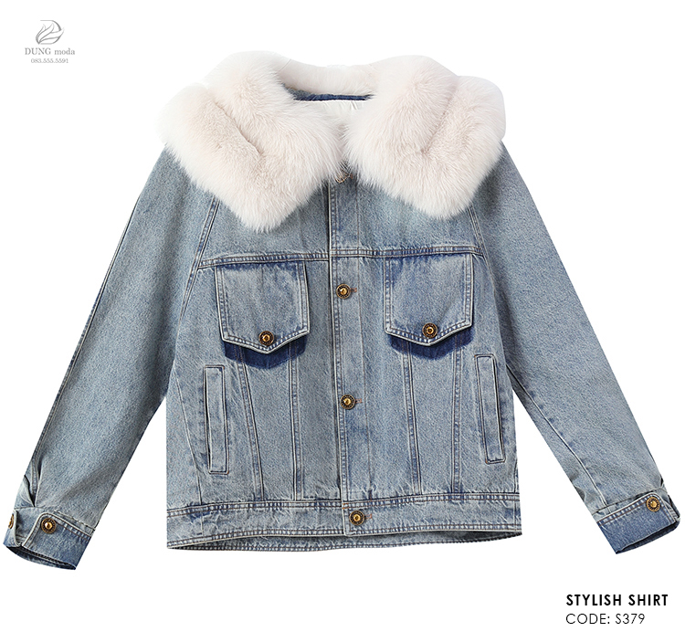 Áo Jean Nữ Cổ Lông S379_thumbnail_3