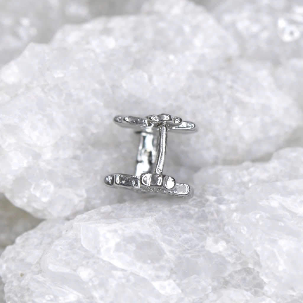 Khuyên vòng kiểu mạ điện chữ thập nhiều màu 8mm_thumbnail_1