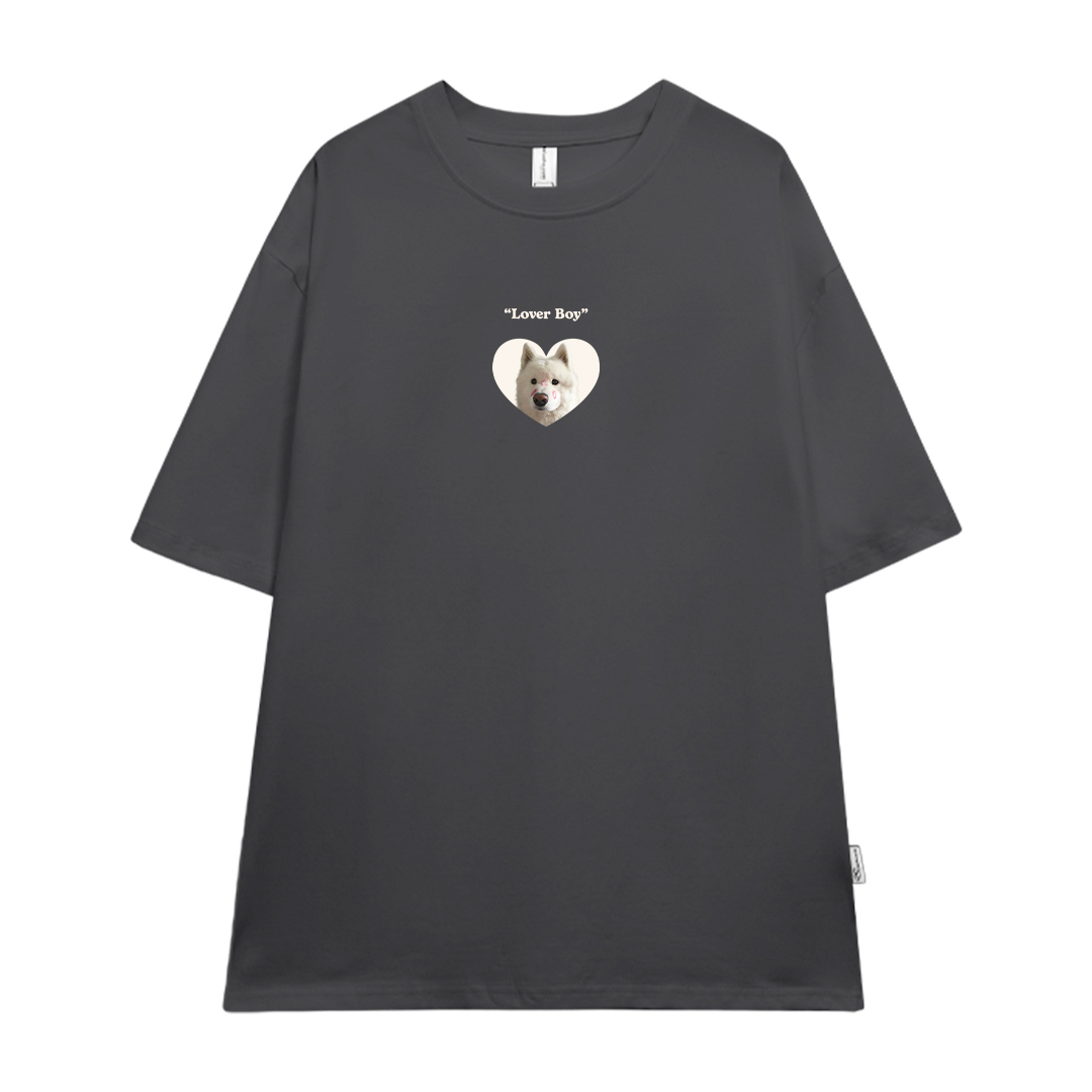 Áo thun cặp nam nữ LOVER form rộng 1956 Miucho cổ tròn vải 4c cotton 220gsm thoáng mát in mix_thumbnail_20