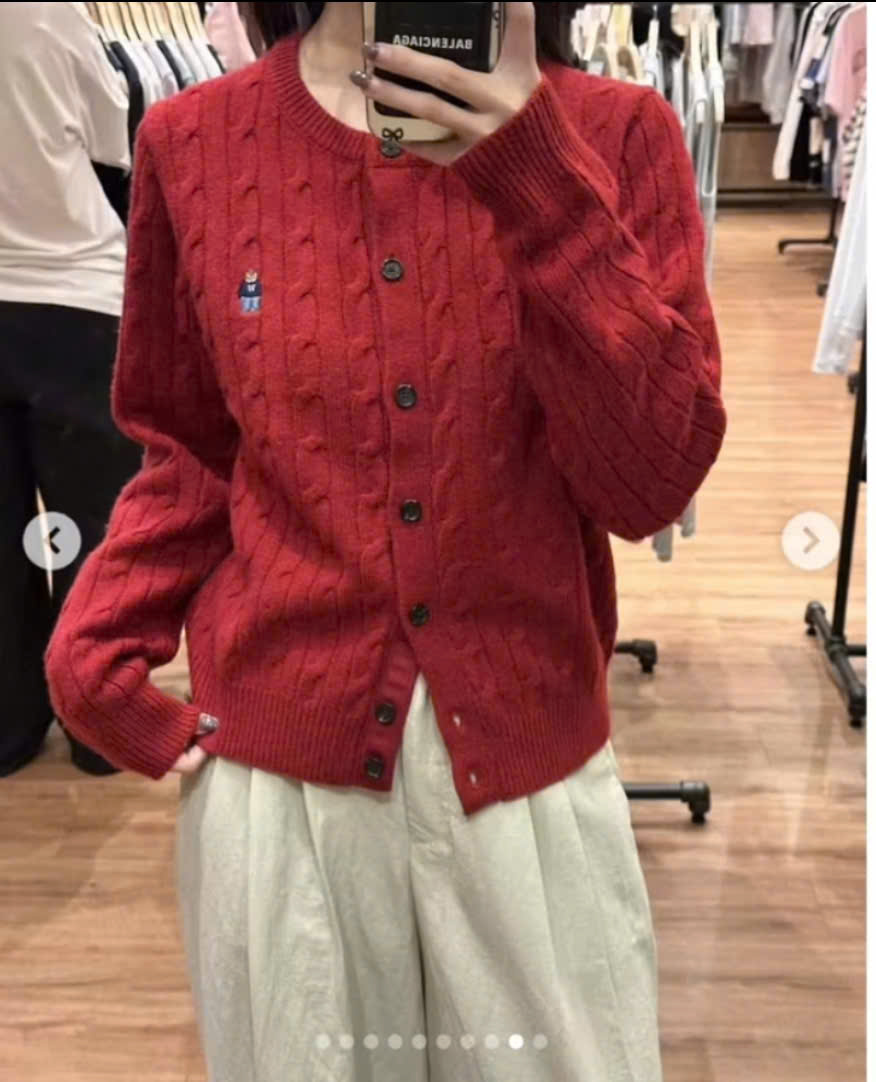 AK215 - Áo khoác len đỏ_thumbnail_7