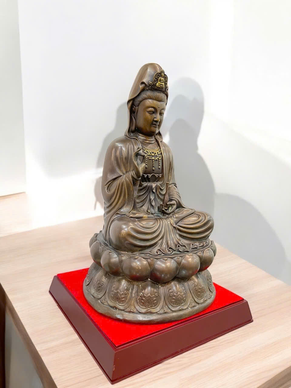 Tượng phật quan âm bồ tát bằng đồng cao 48 cm_thumbnail_1
