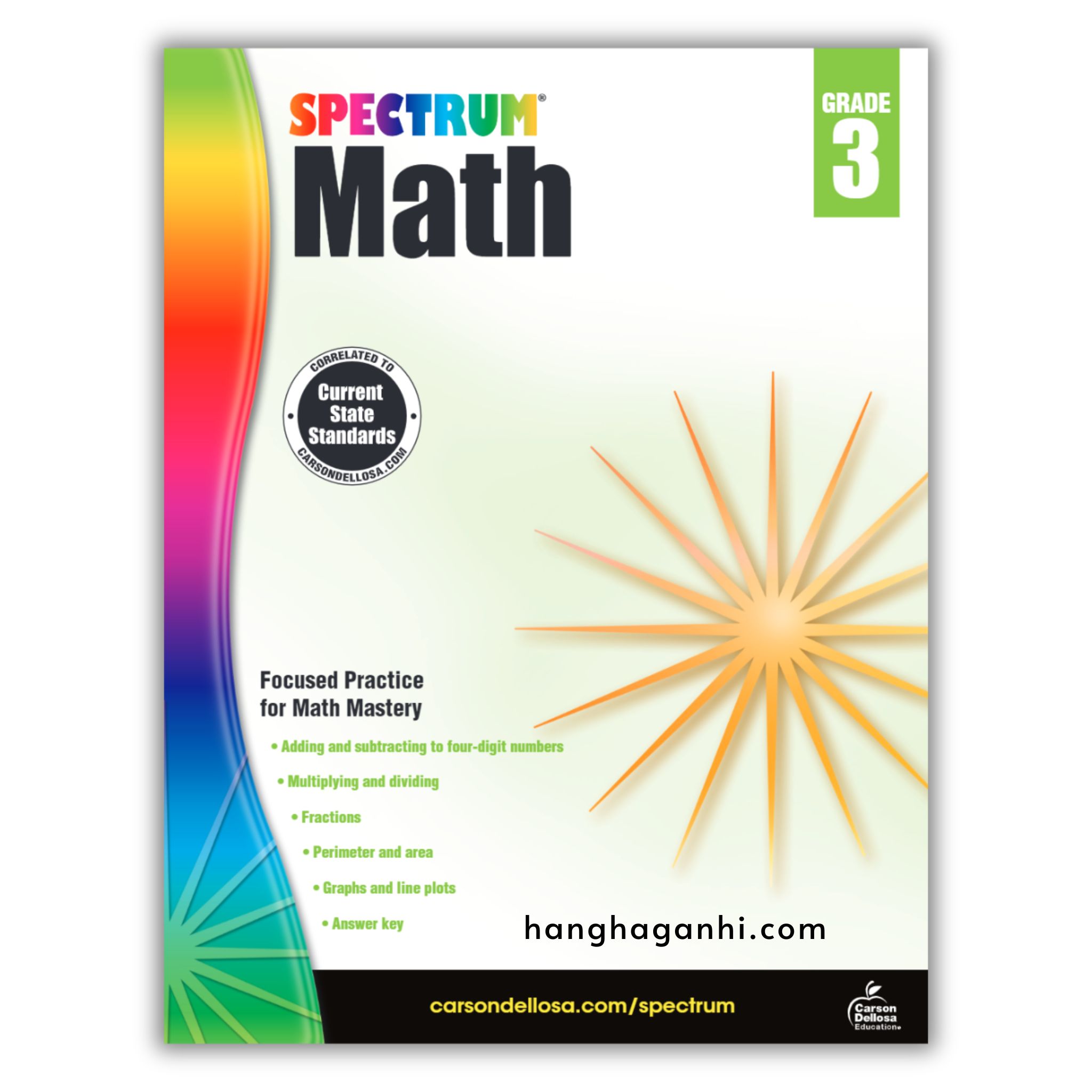Spectrum Math Workbook Grade 3- Sách Toán Tiếng Anh cho bé lớp 3