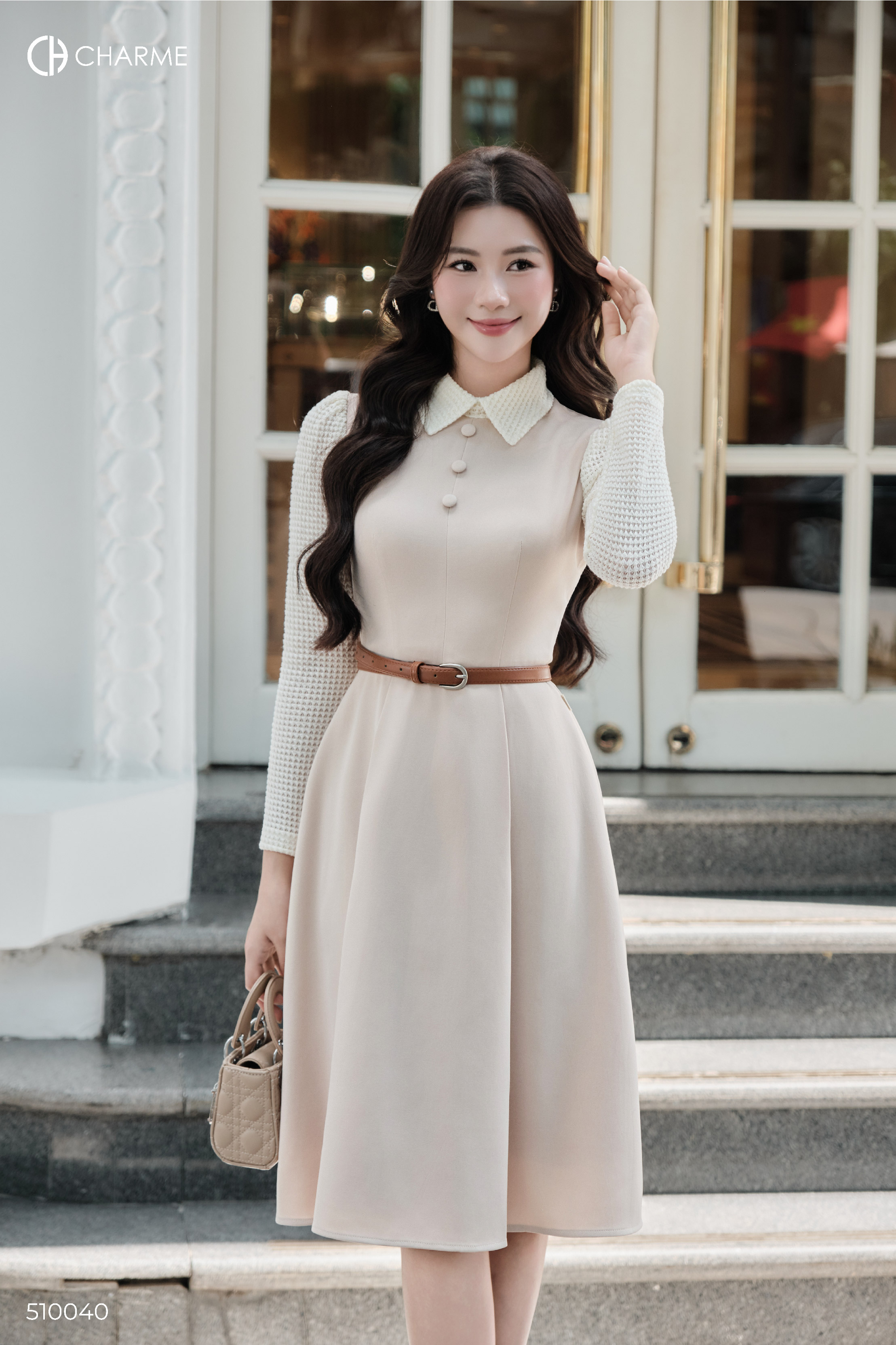 Váy tay dài phối màu_thumbnail_2