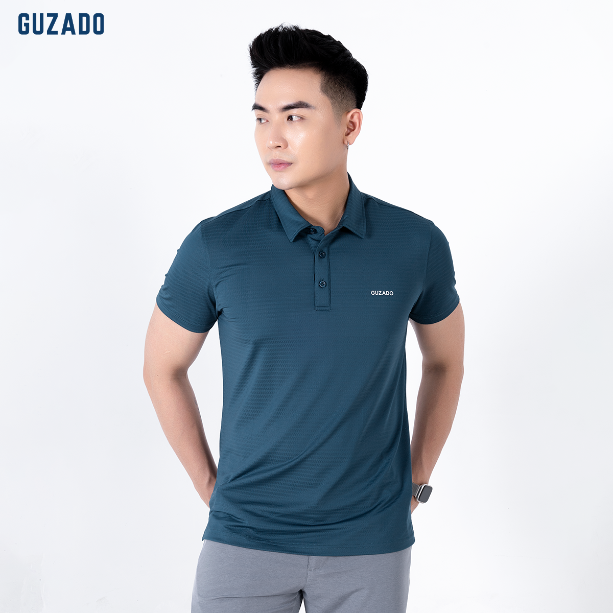 Áo Polo thể thao nam CoolMax-S1 Logo thương hiệu Guzado GPL01_thumbnail_40