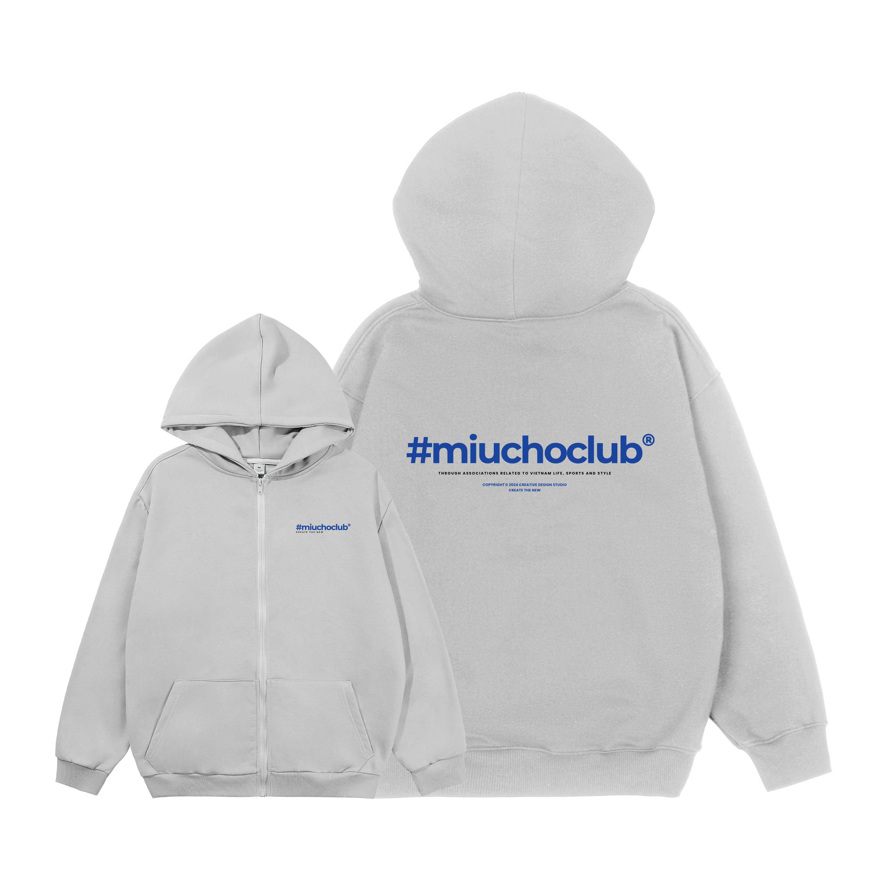 Áo hoodie zip nam local brand form rộng HZD1619 Miucho Club vải nỉ chân cua dày dặn mũ rộng in basic_thumbnail_13