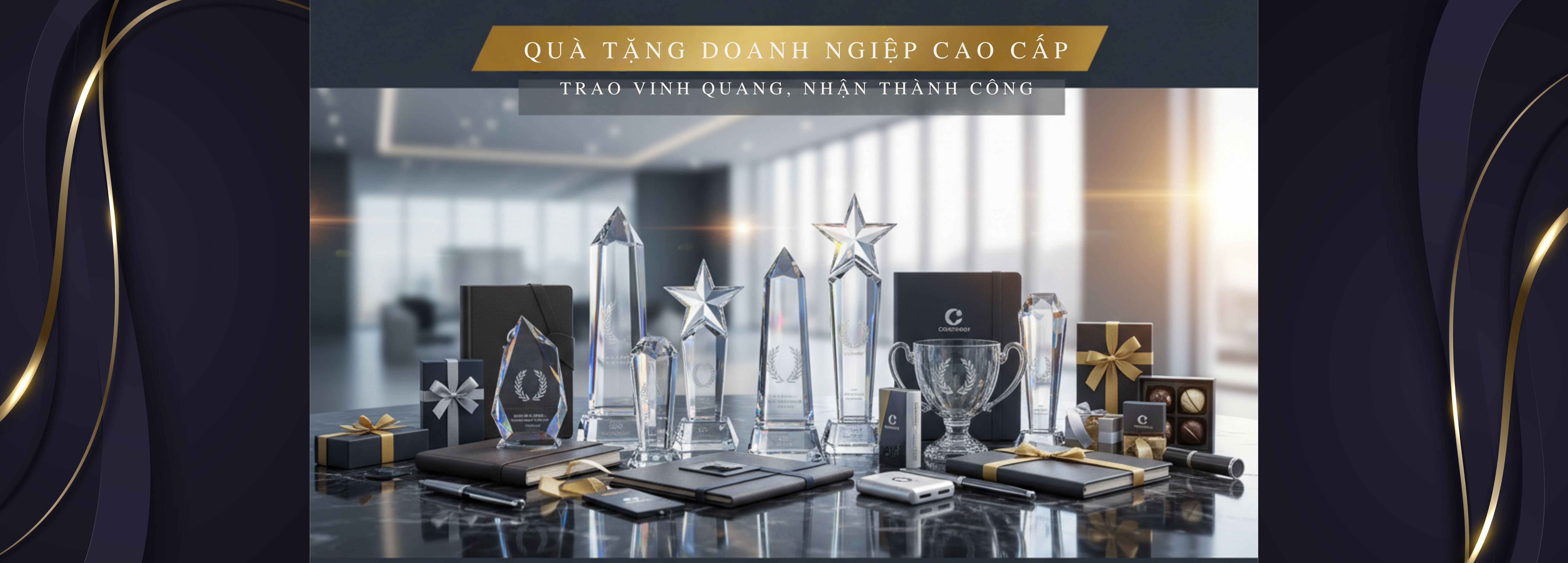 QUÀ TẶNG DOANH NGIỆP CAO CẤP TRAO VINH QUANG, NHẶN THÀNH CÔNG