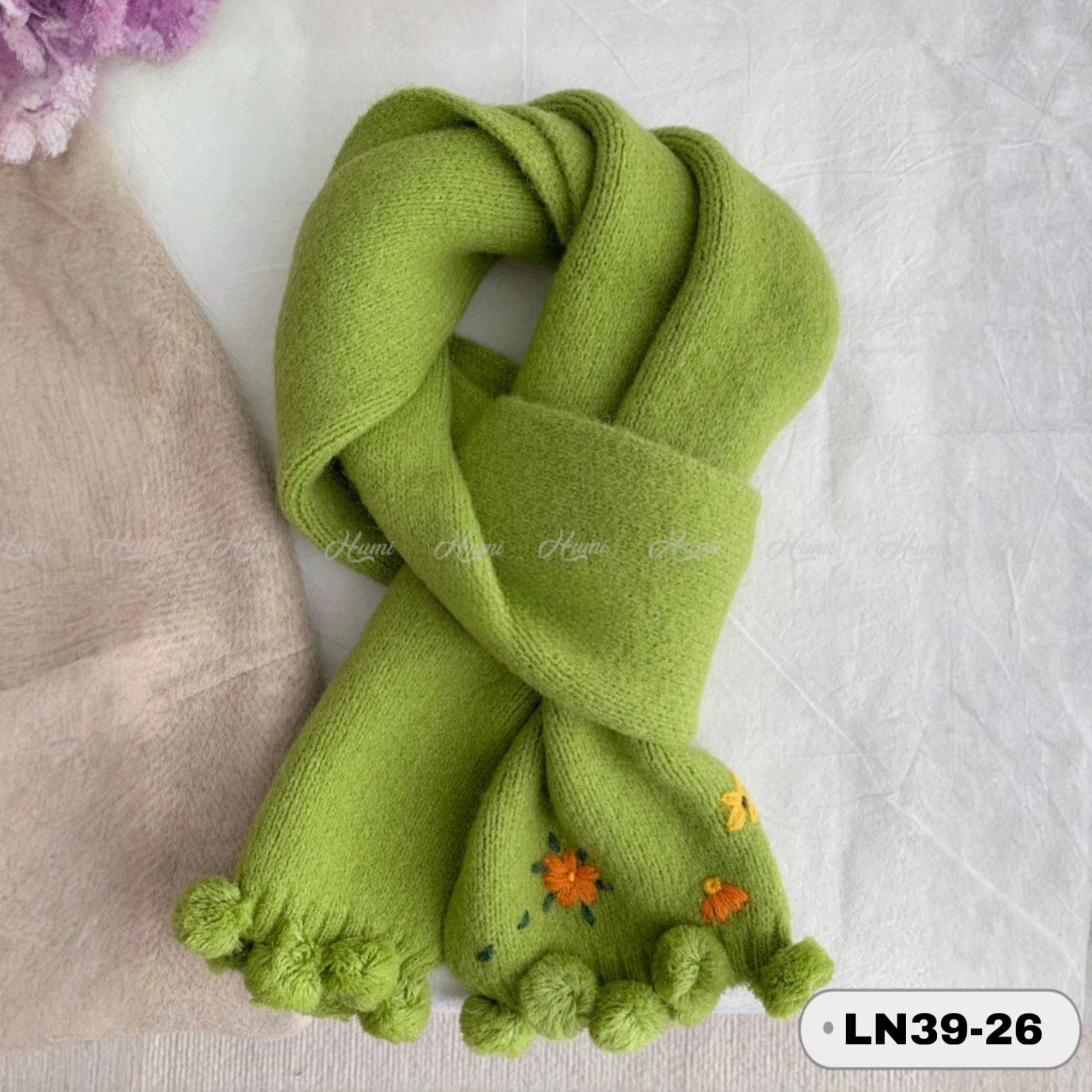 KHĂN LEN HOA MINISIZE (LN39-26 Xanh )