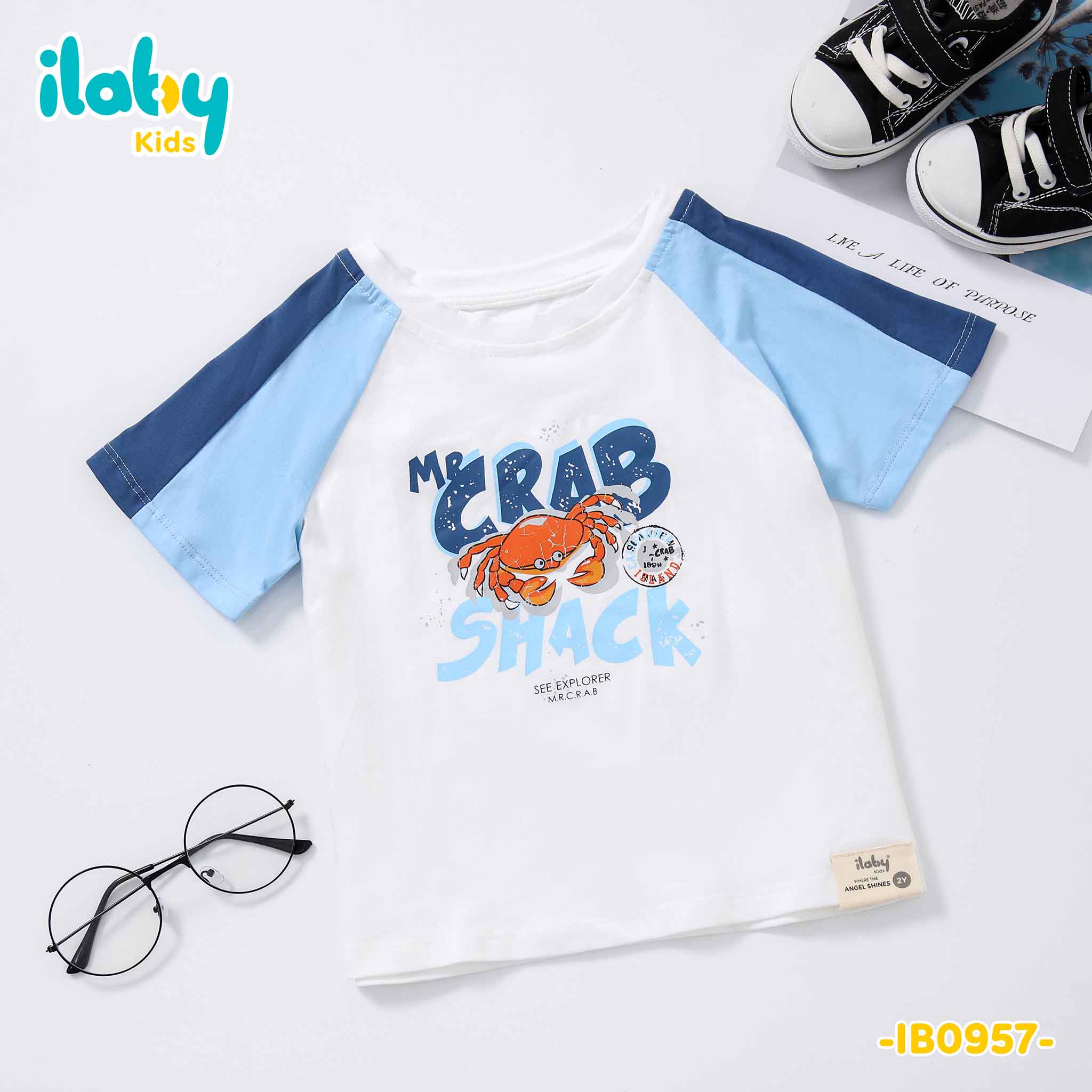 Áo thun phối tay raglan