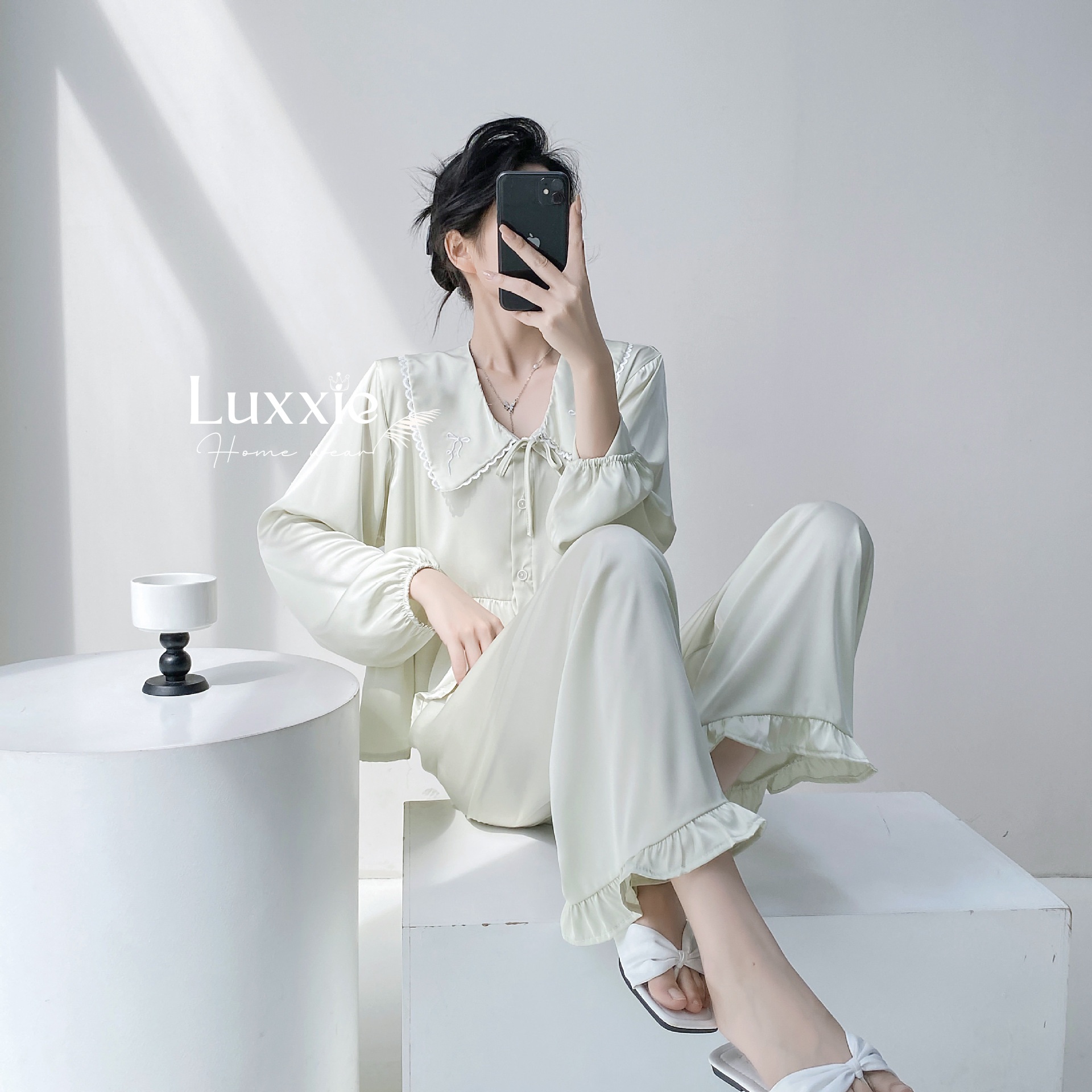 N89 Pijama lụa hồng babydoll_thumbnail_13