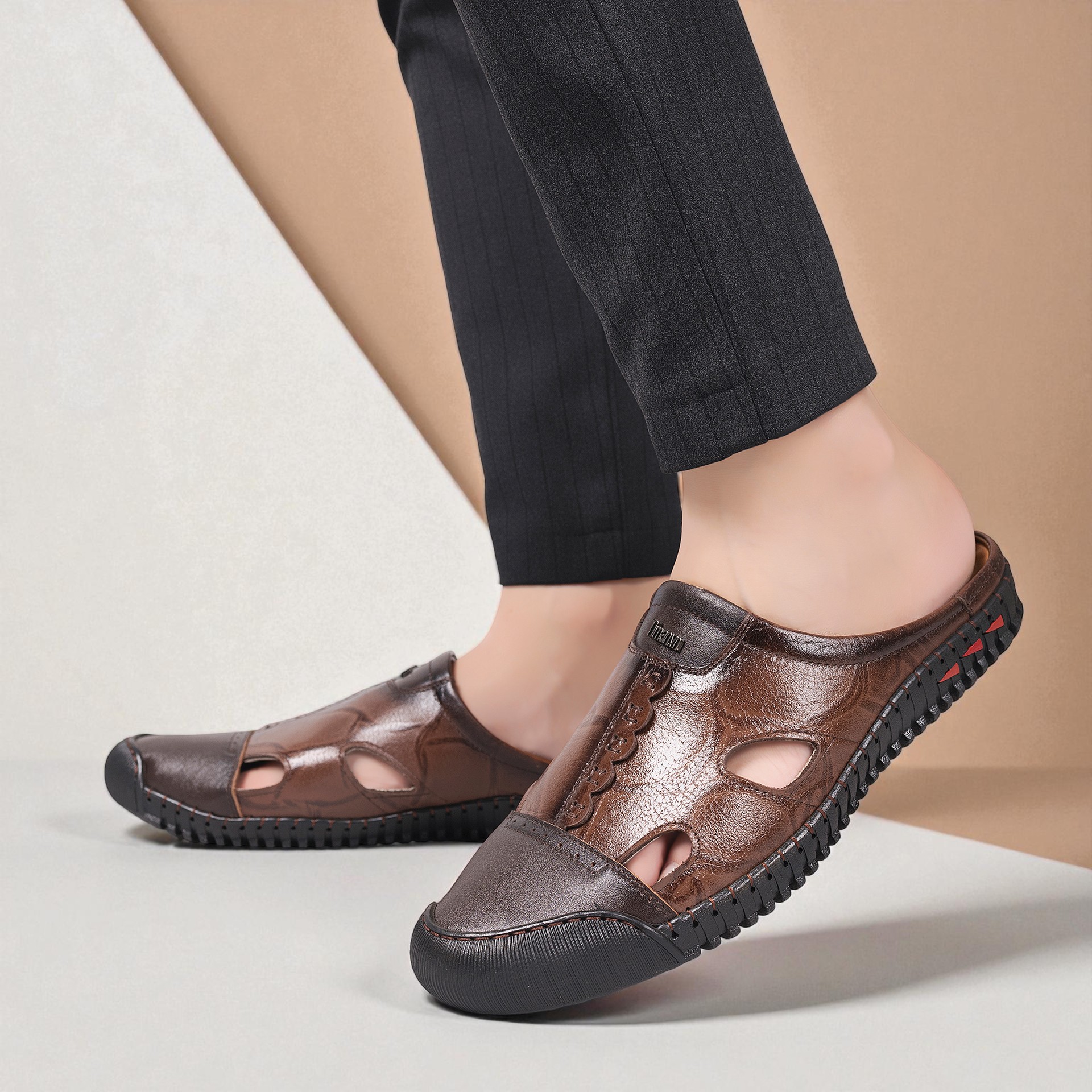 Dép Sabo Da Bò Nam SA18