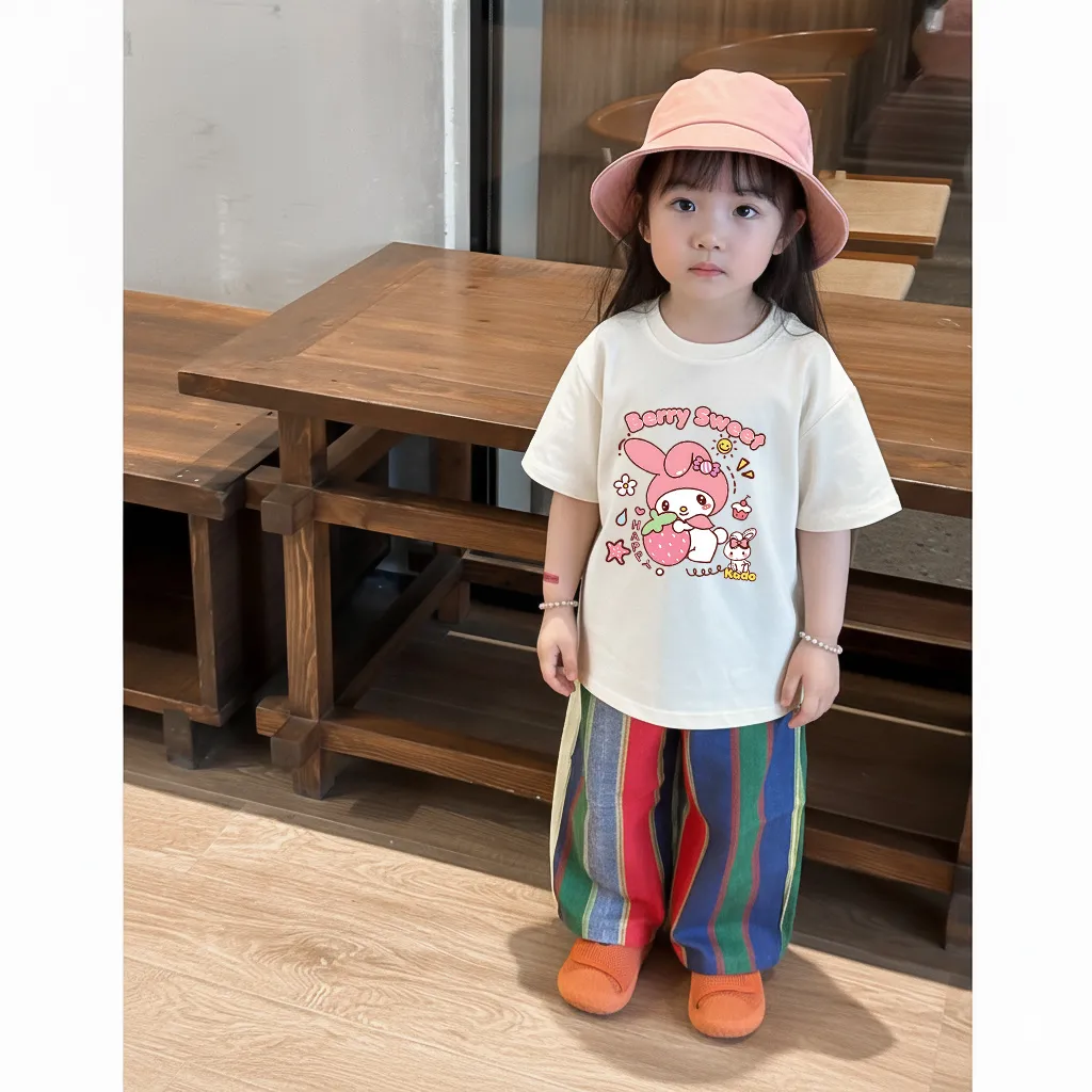 Áo thun cho bé Kado vải cotton thoáng mát tay ngắn cổ tròn hình in siêu cute 2868_thumbnail_4