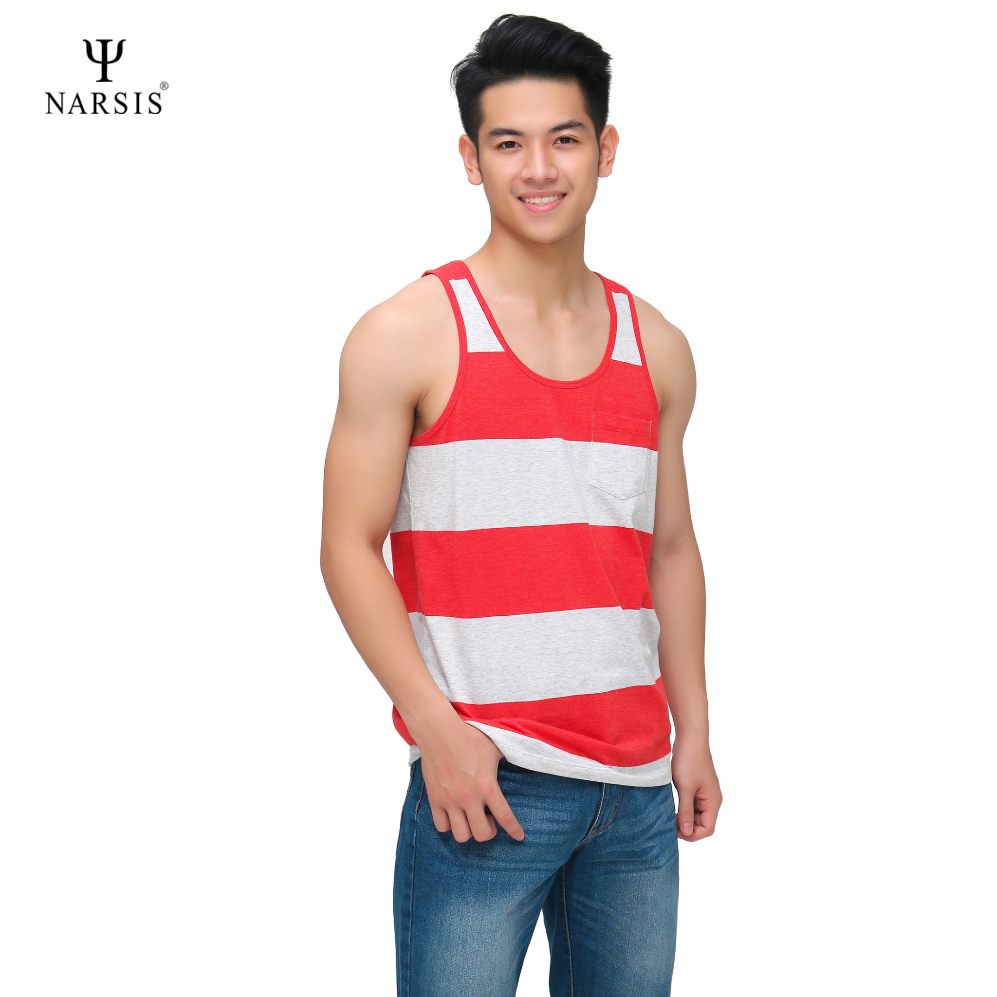 ÁO NAM NARSIS D8055A NARSIS CHẤT LIỆU THOÁNG MÁT, DỄ CHỊU, THOẢI MÁI CẢ NGÀY, DỄ VẬN ĐỘNG