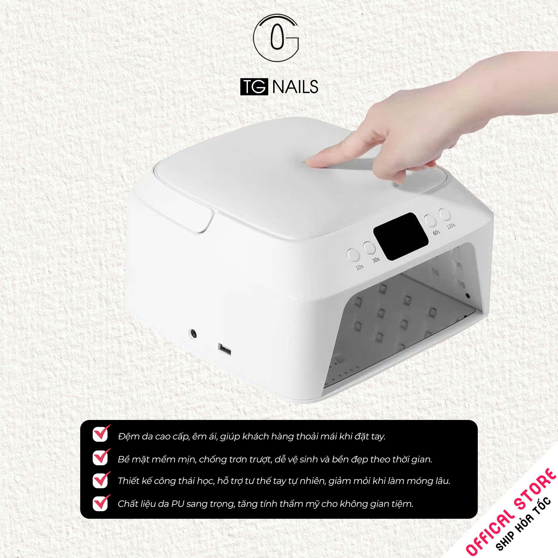 Máy hơ móng tay L3 TG Nails công suất 72W_thumbnail_4