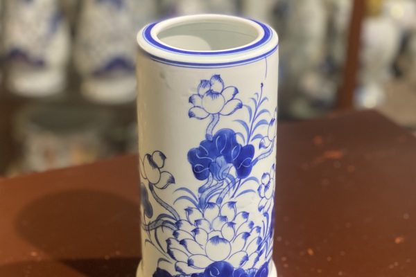Ống Hương Hoa Sen Men Ngọc