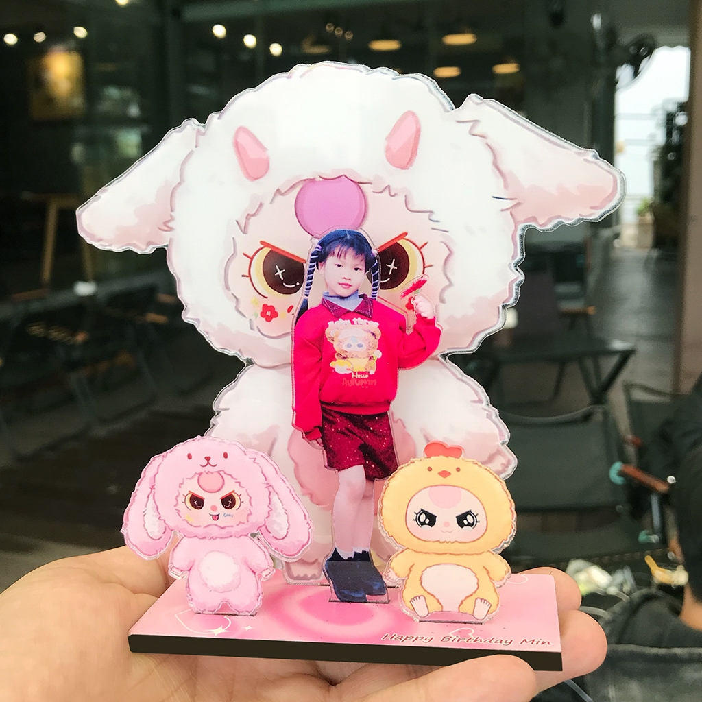 Standee Mica Lắp Ghép 3D - Mô Hình In Theo Yêu Cầu, Decor Sinh Nhật, Quà Tặng Cho Bé - Size tính theo chiều ngang_thumbnail_0
