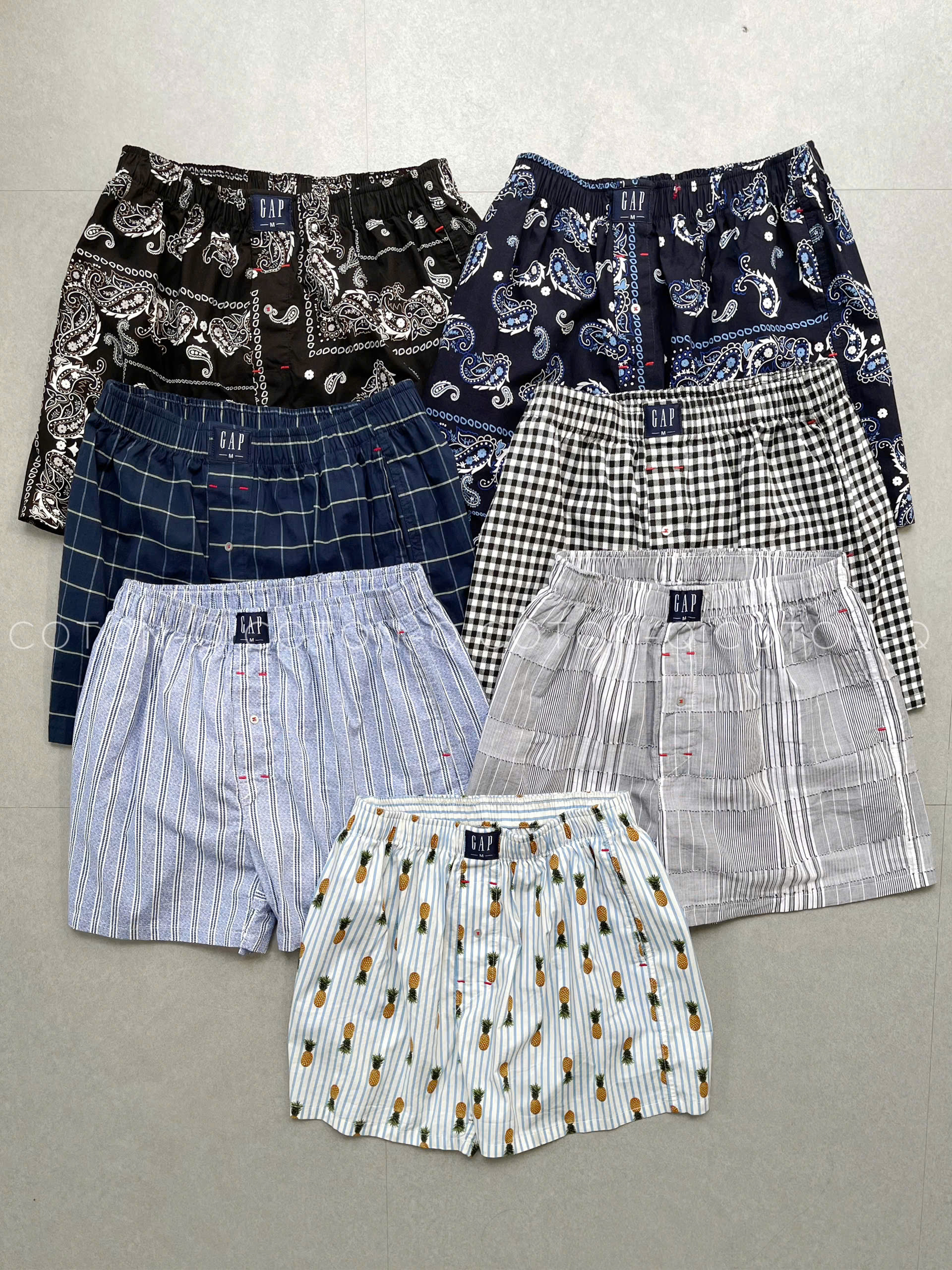 HU56 Set 3 quần ngủ xịn nam ( NGẪU NHIÊN ) - mua từ 2set có trùng