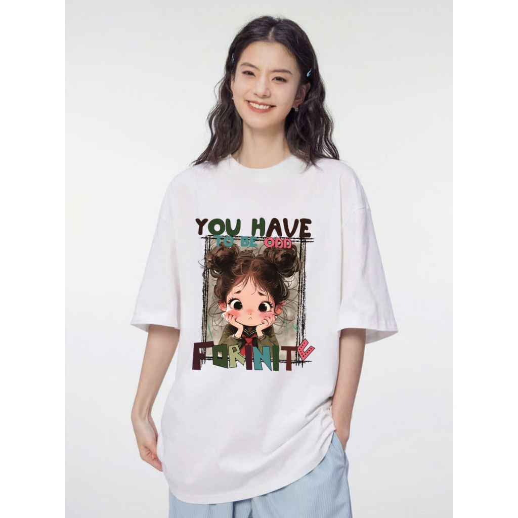 Áo thun nữ hot trend hình cô gái tóc xù nhiều mẫu local brand We Tee dáng oversize rộng - T018_thumbnail_6
