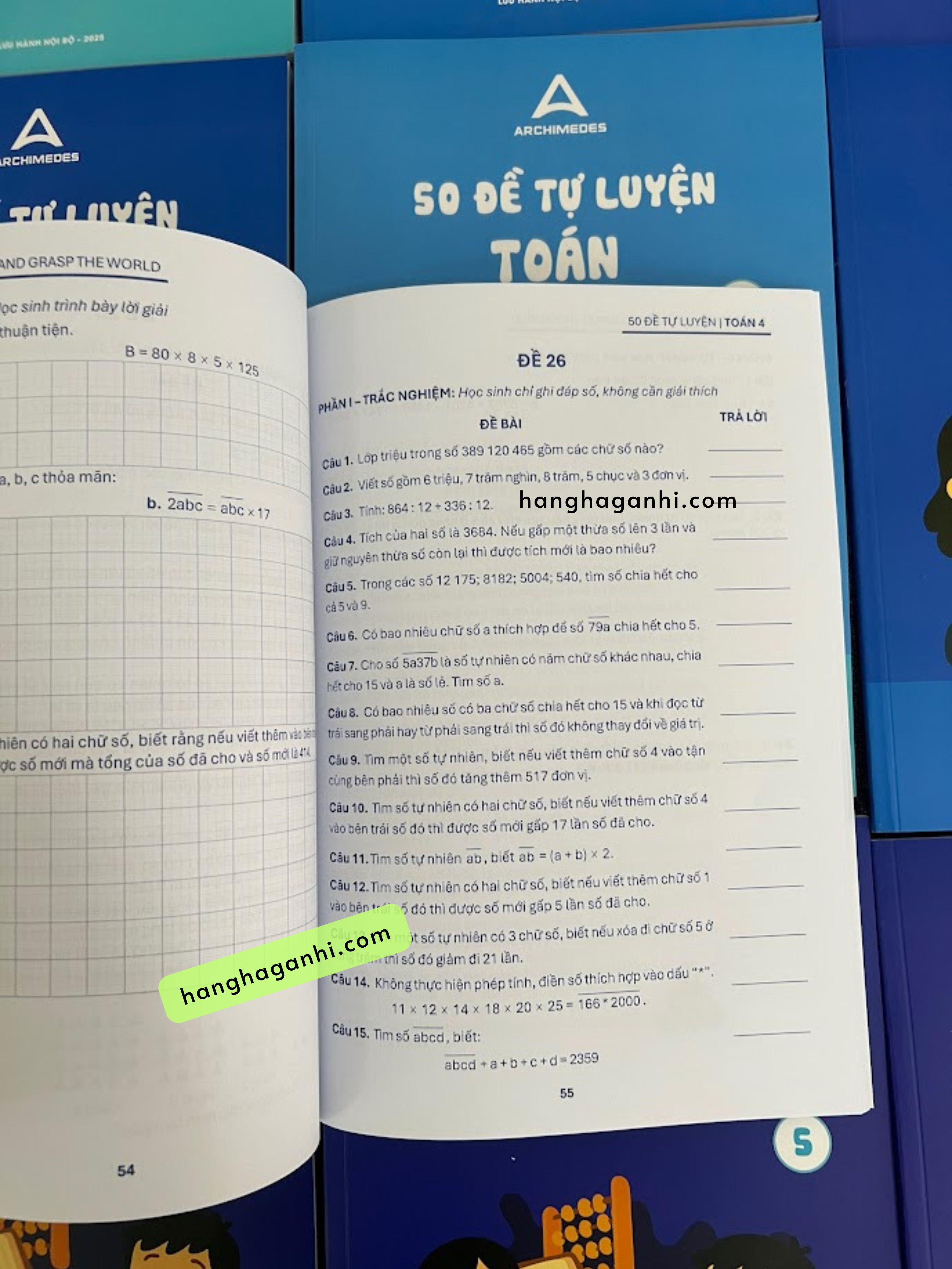 Sách Archimedes 50 đề tự luyện Toán lớp 4_thumbnail_1