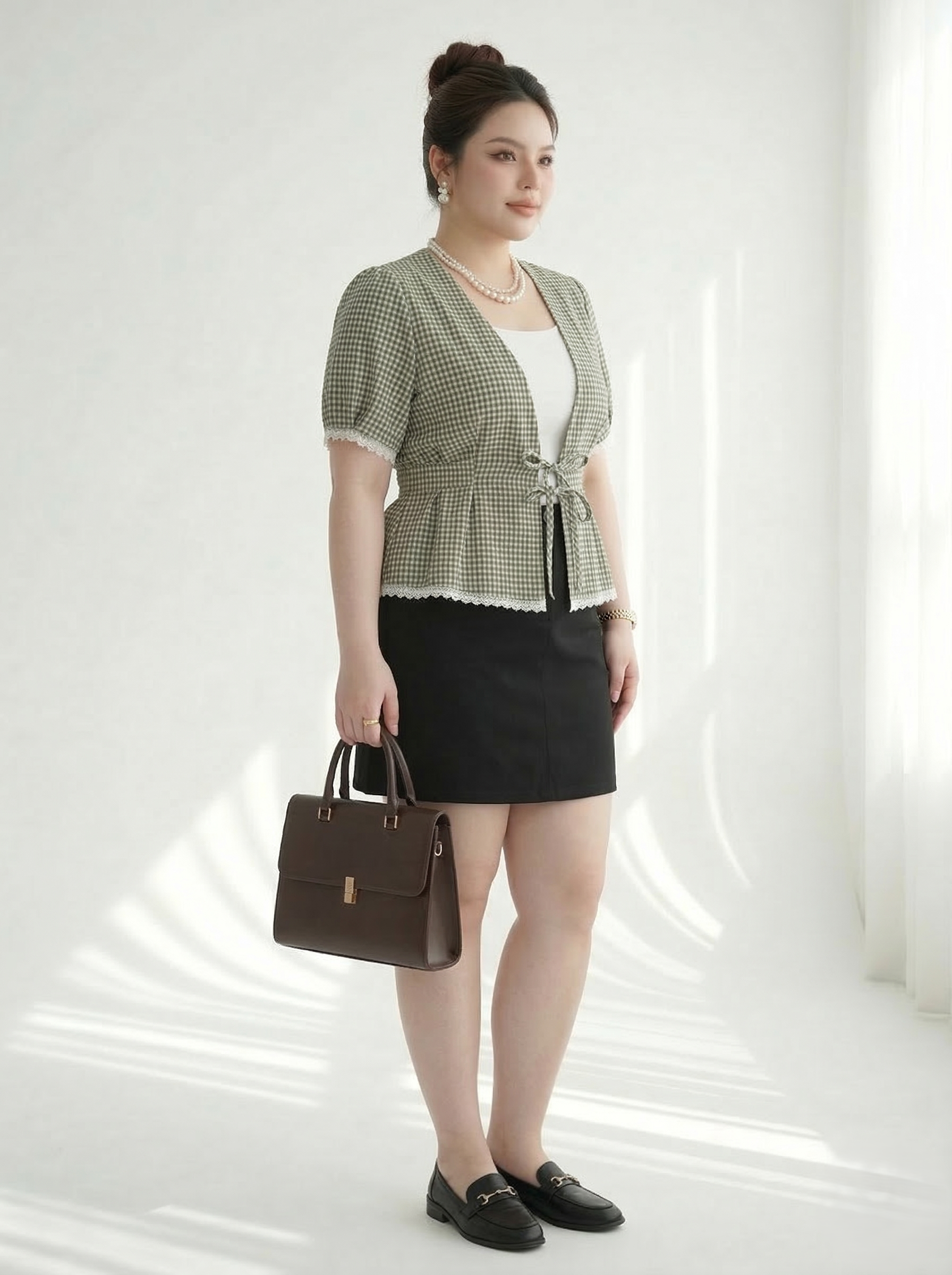 BIGSIZE NỮ - Aó kiểu kèm áo 2 dây V- AK091