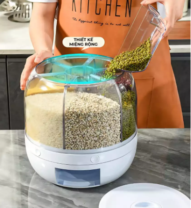 HỘP NHỰA XOAY NHIỀU NGĂN ĐỰNG HẠT