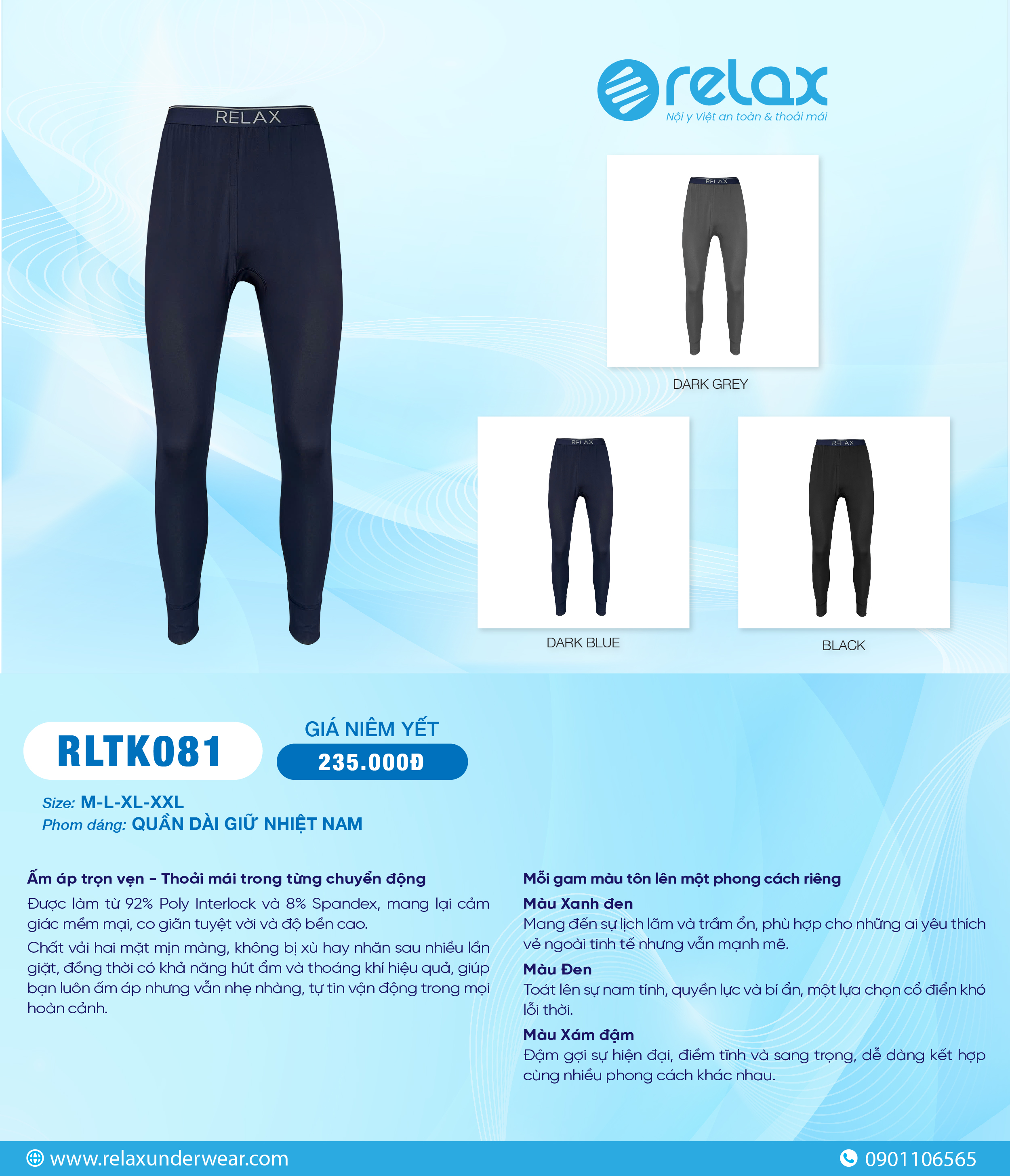 COMBO 3 QUẦN LÓT NAM RLTK081