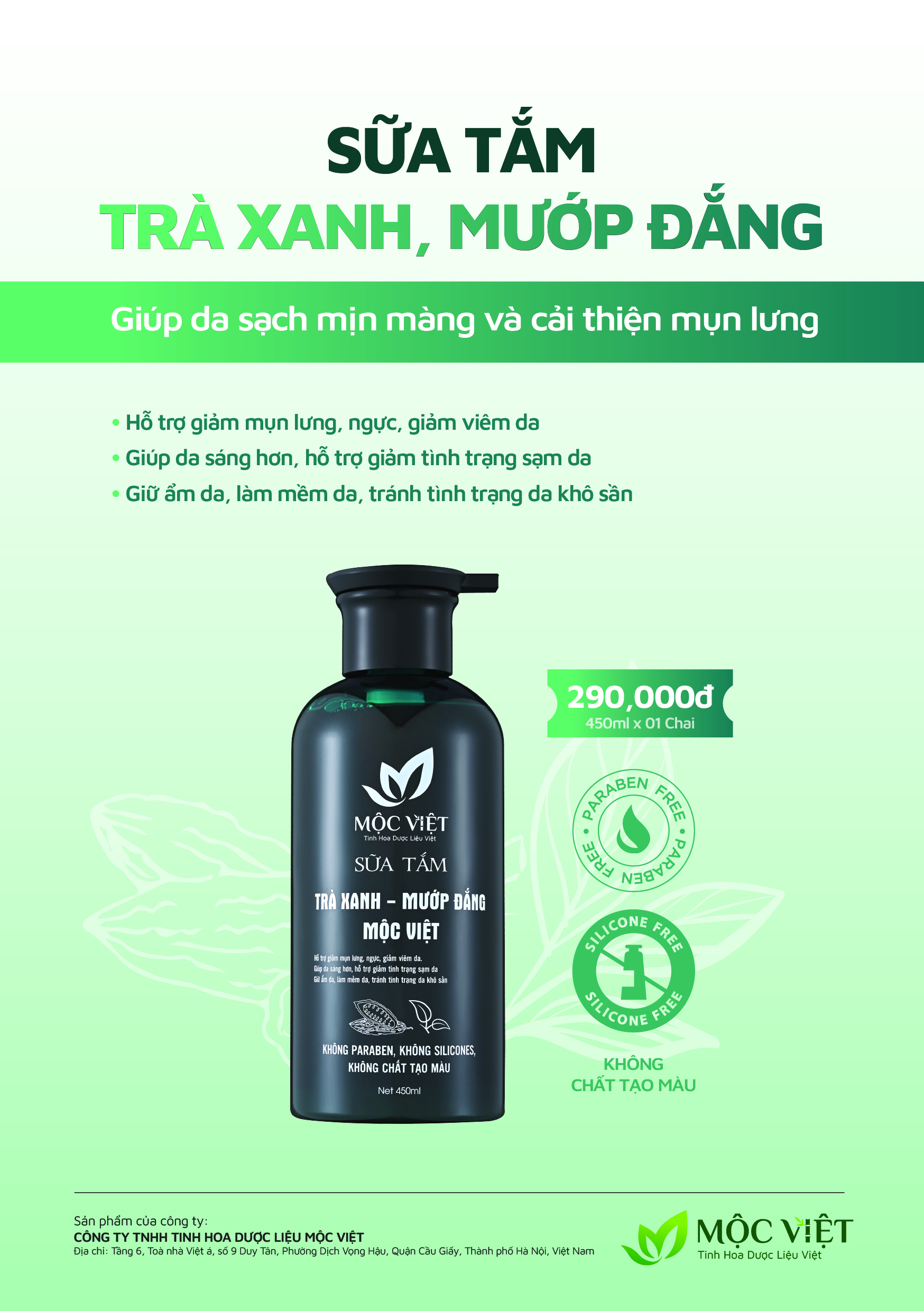 Sữa Tắm Trà Xanh Mướp Đắng