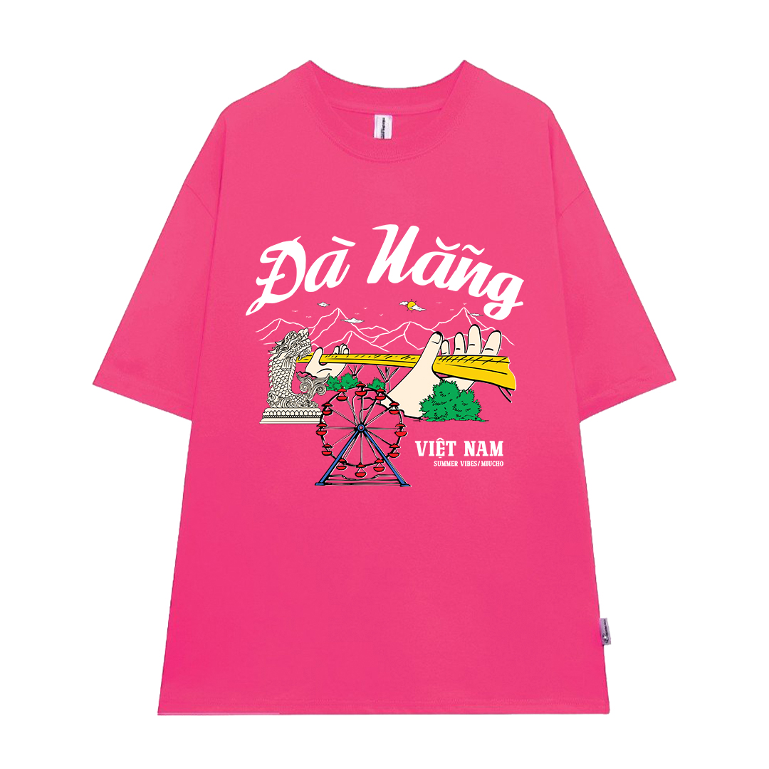 Áo thun du lịch Đà Nẵng ATD1262 Miucho vải cotton thoáng mát in mix_thumbnail_12