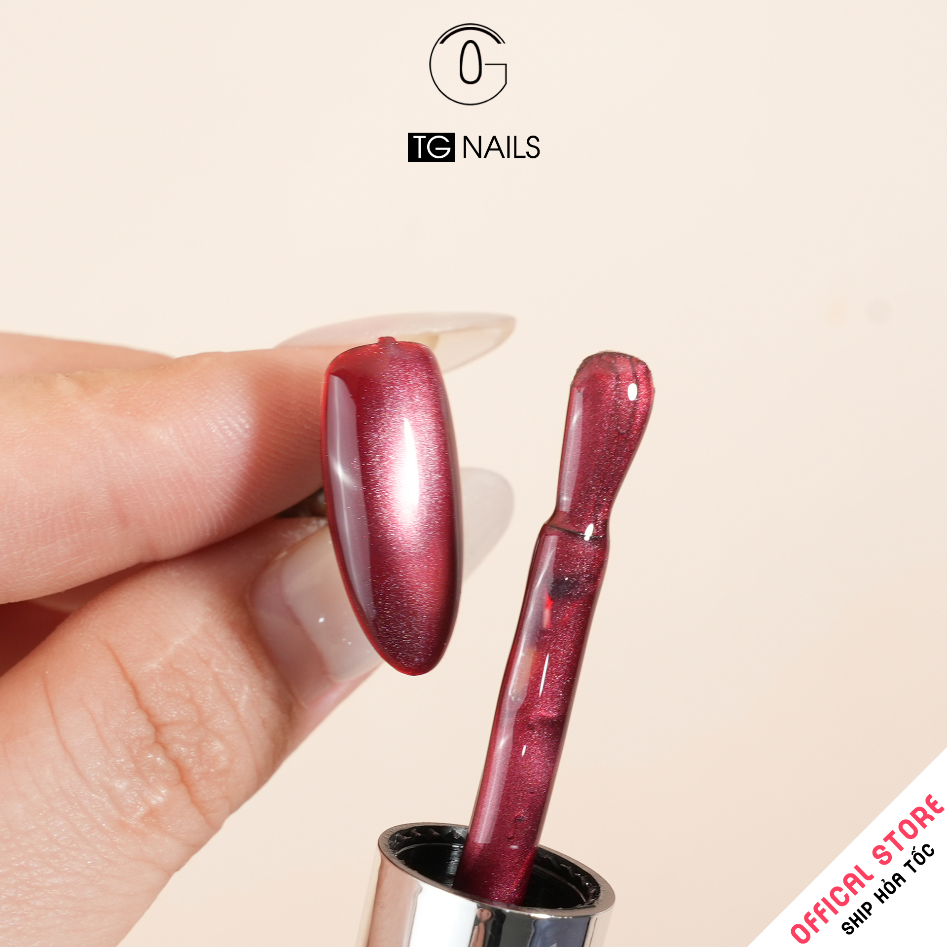 Sơn móng gel TG. Dung tích: 15ml/ lọ. Nhãn hàng TG nail.