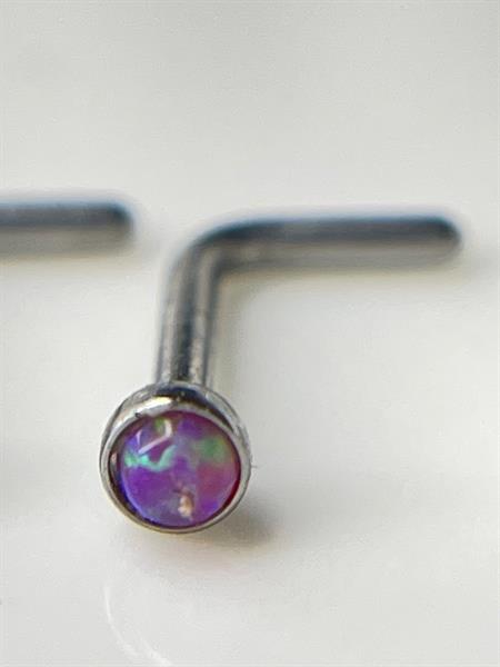 mũi L opal tím hồng size 2 thân 1mm.
