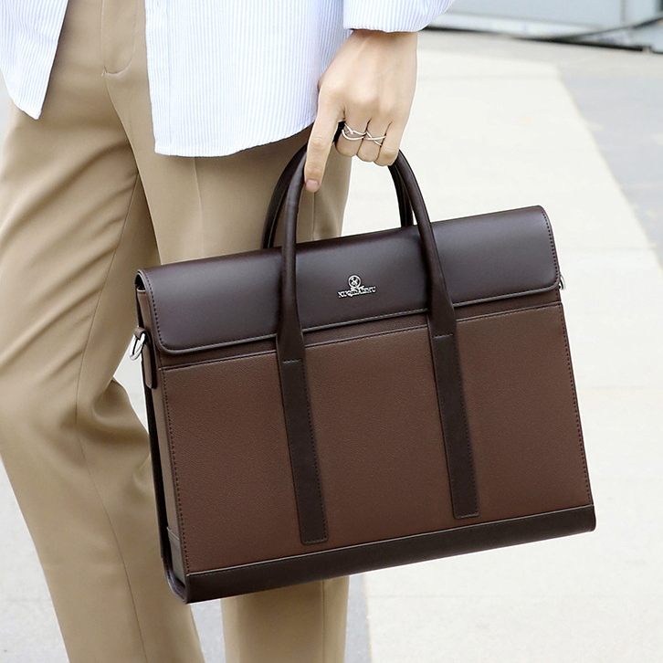 Cặp da nam công sở  văn phòng giám đốc thương hiệu KUQIDAISHU  đựng  máy tính laptop giấy tờ tài liệu A4 da PU chống nước trầy xước_thumbnail_9