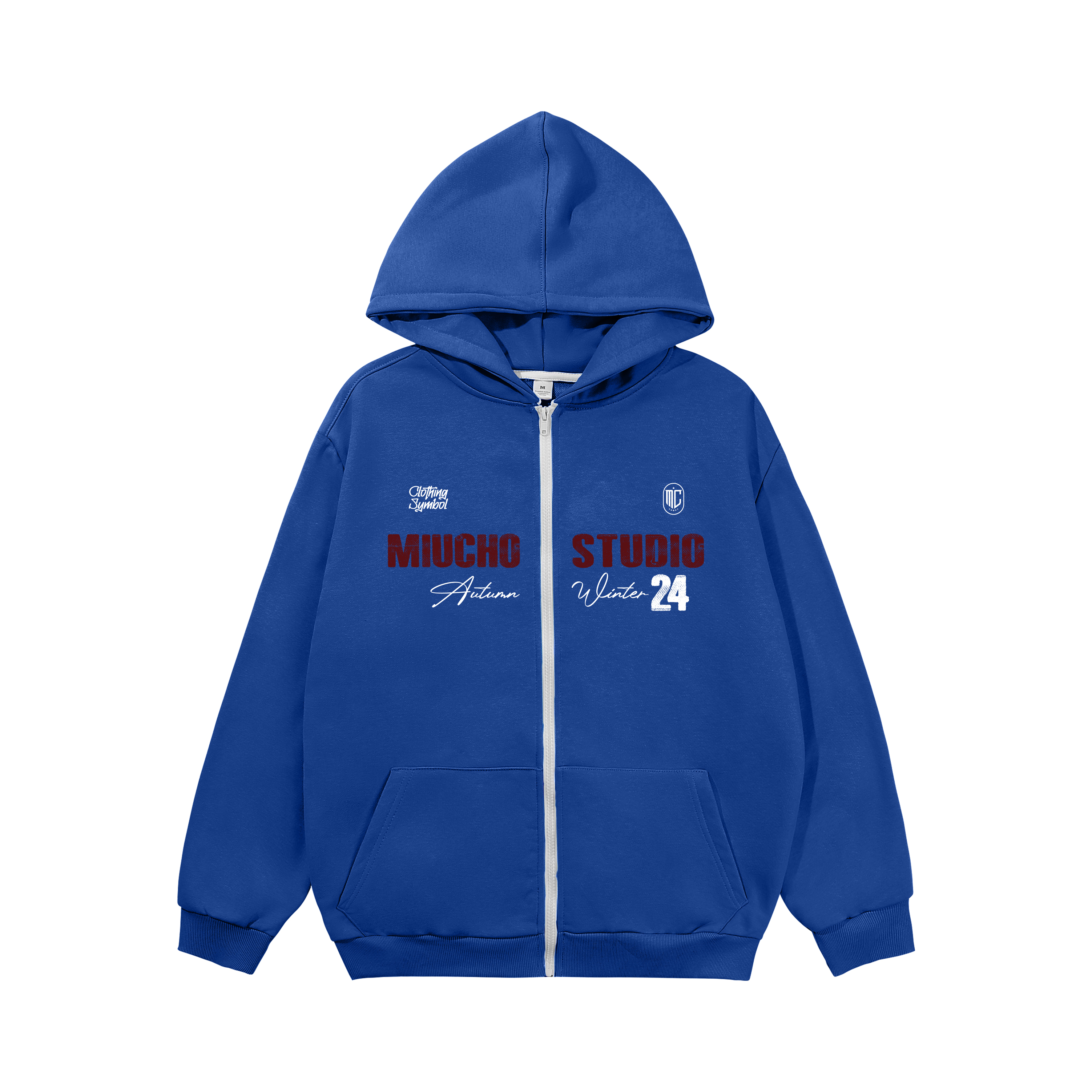 Áo hoodie zip nữ local brand HZD1586 Miucho vải nỉ chân cua dày dặn mủ rộng in typography_thumbnail_0