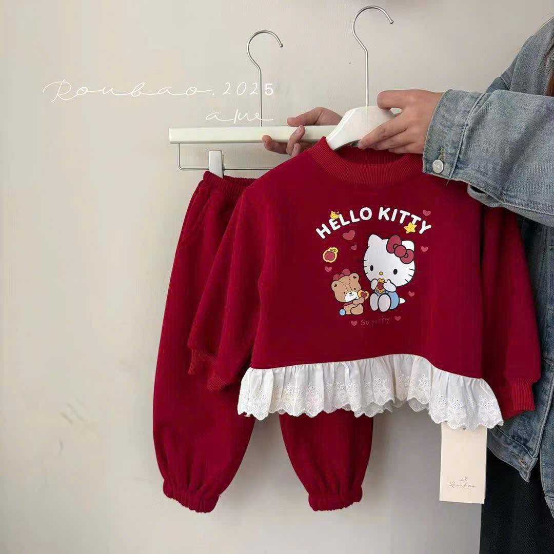 (S109) Set nỉ Robao Kitty lót bông