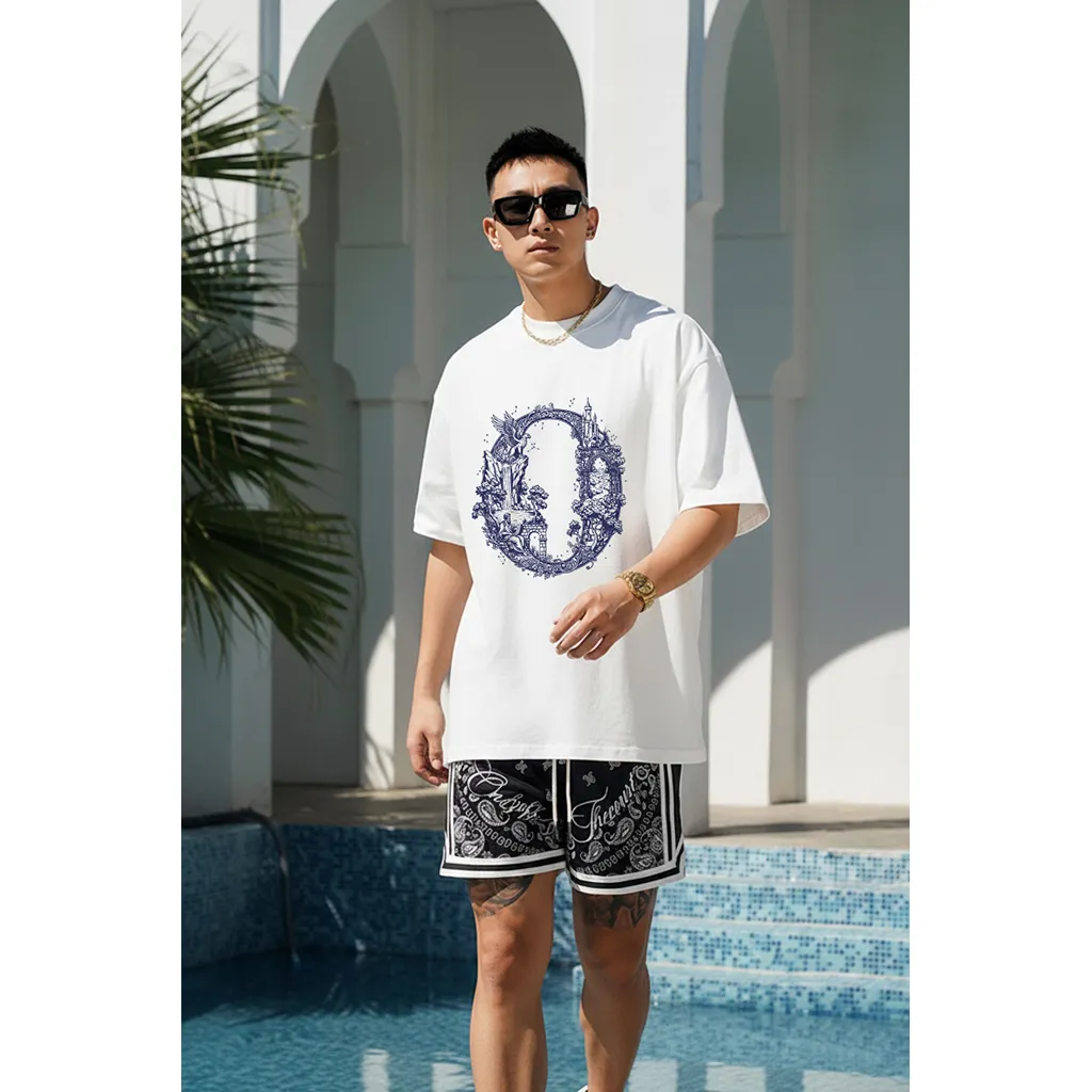 Áo thun nam oversize Miucho Iconic vải cotton mềm mại thấm hút tốt trẻ trung in chữ cái O dễ phối đồ 2760_thumbnail_2