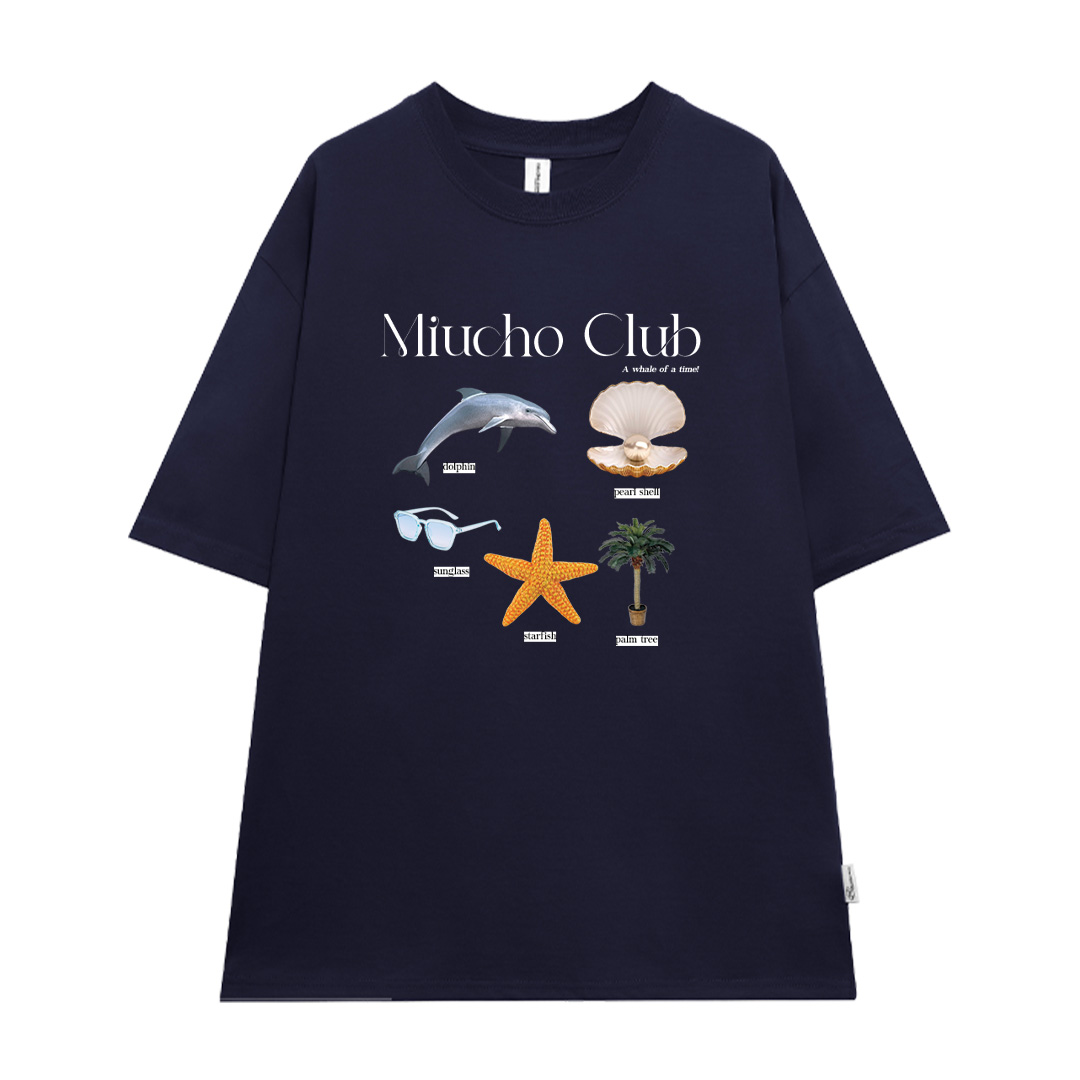 Áo thun đi biển form rộng mùa hè unisex ATD1053 Miucho tay lỡ cổ tròn in mix_thumbnail_10