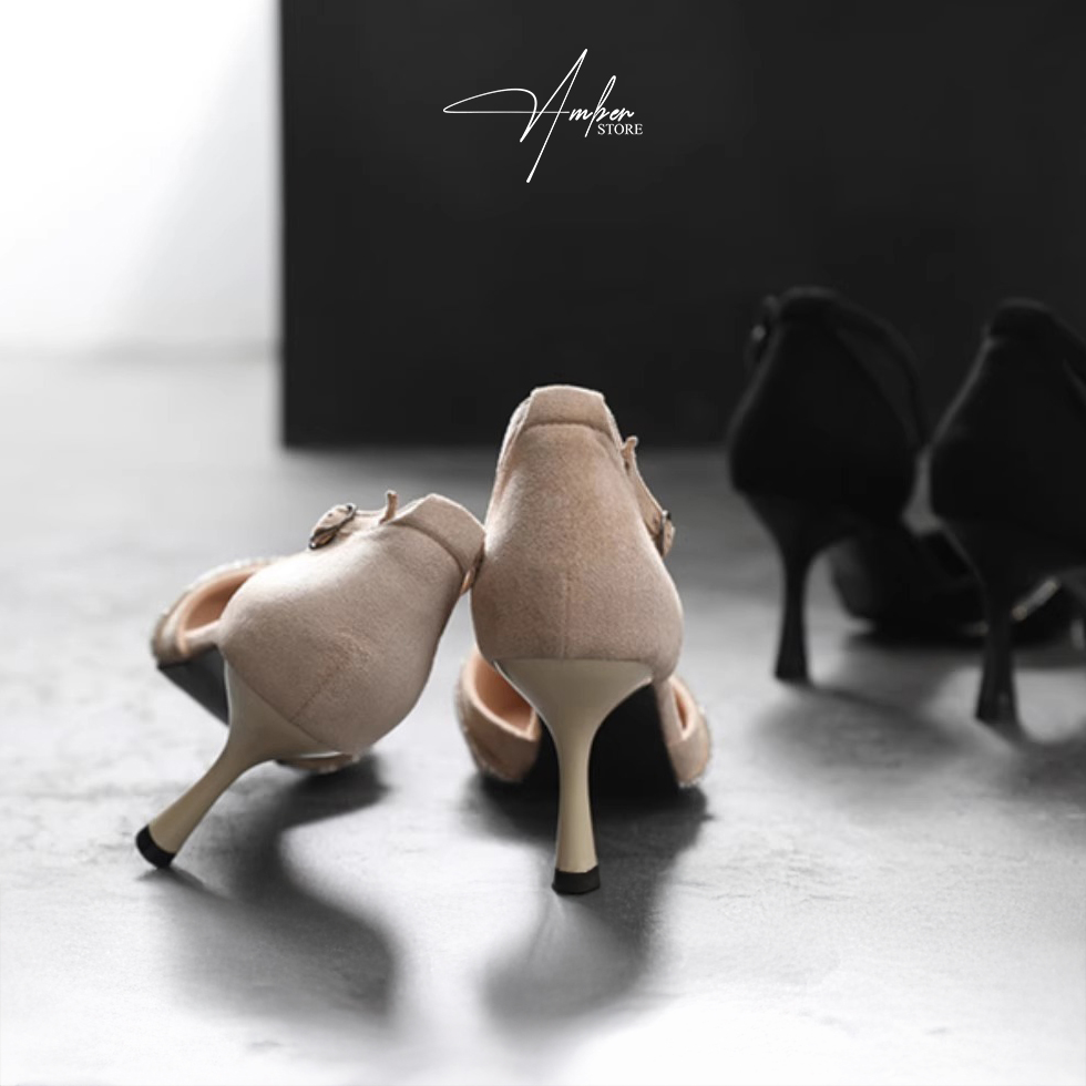 Giày Cao Gót Nữ Bít Mũi Quai Nơ Đính Đá – CG14_thumbnail_5