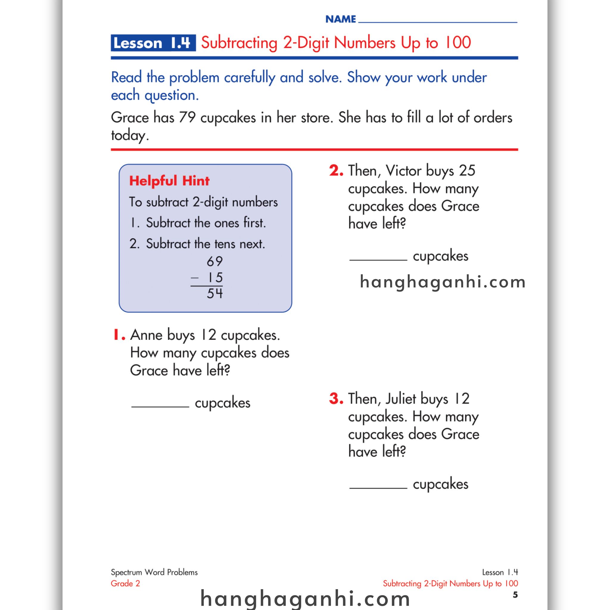 Sách Spectrum Word Problems Workbook Grade 2_thumbnail_7