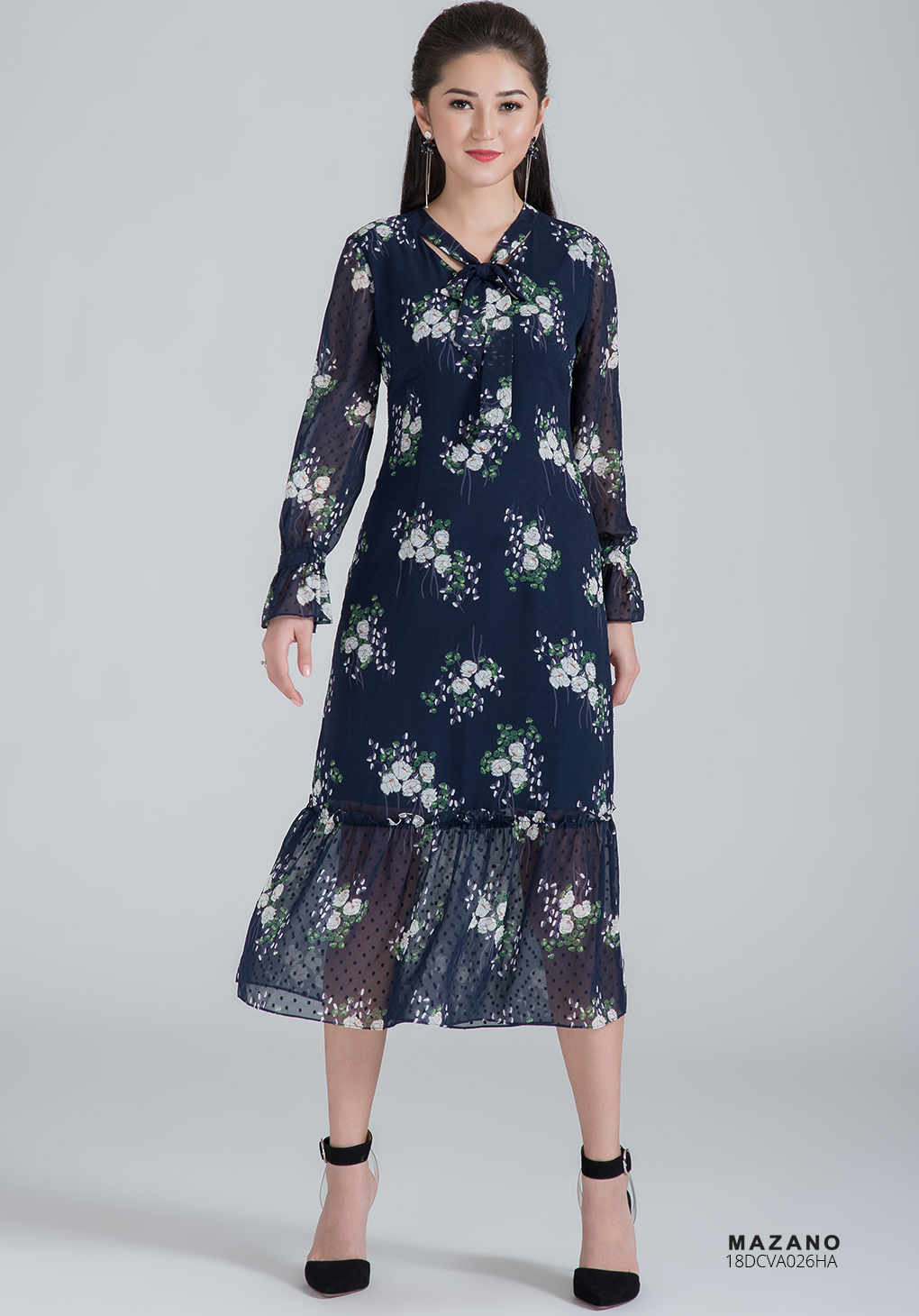 Váy hoa xanh thắt nơ_thumbnail_0