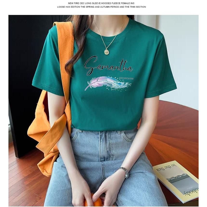 [Form Rộng] Áo phông nữ in hình Lông vũ nhiều mẫu - LOZA CT6265_thumbnail_6