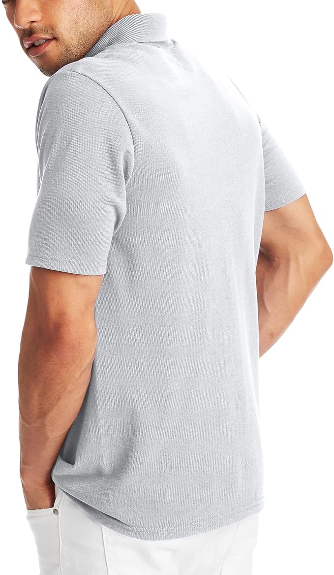 Men’s Active Polo Shirt – Comfortable Midweight Short Sleeve Tee_thumbnail_8