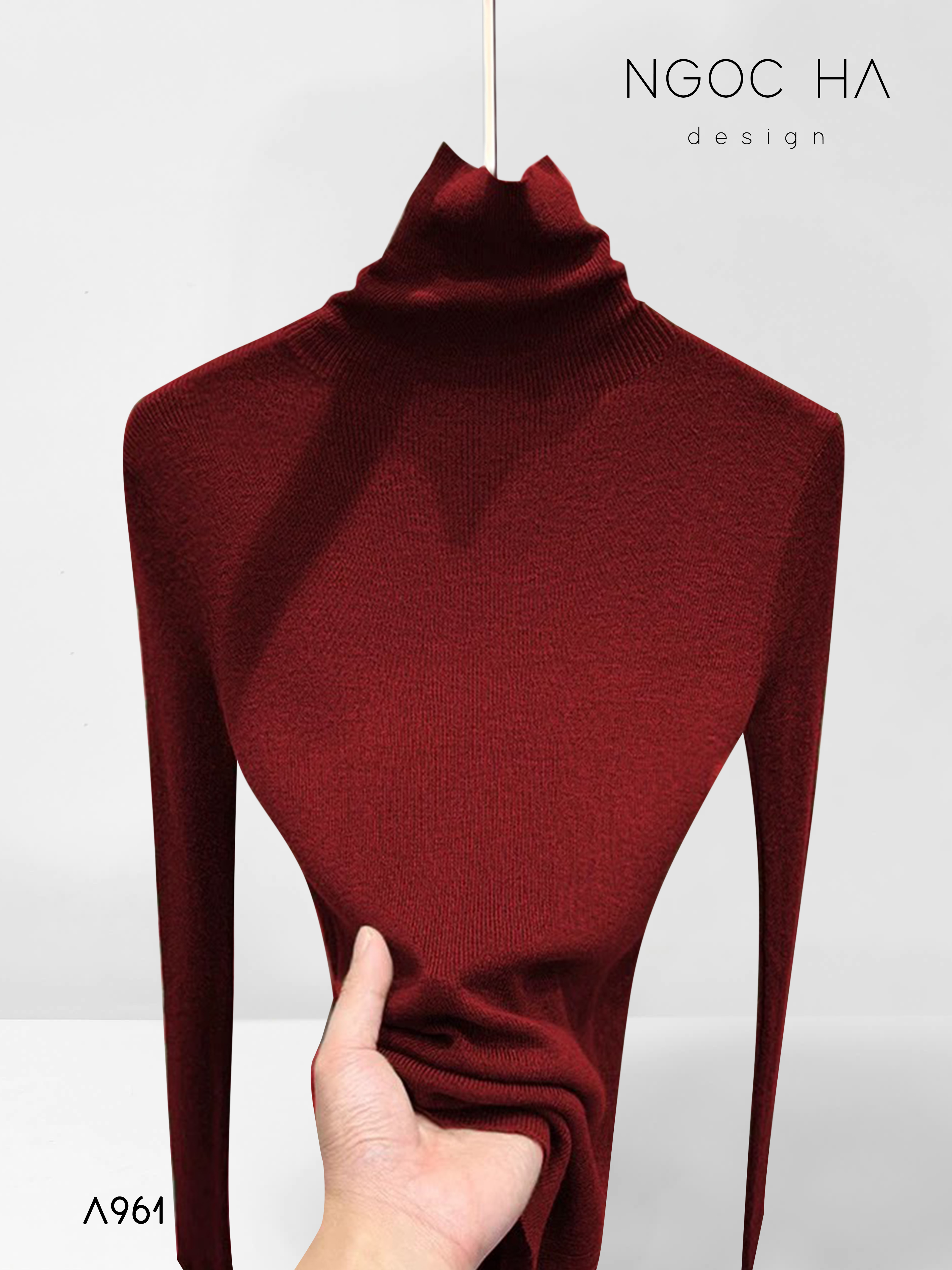 Selina Top_ Áo Len Basic Cổ Cao Dài Tay A961_thumbnail_1