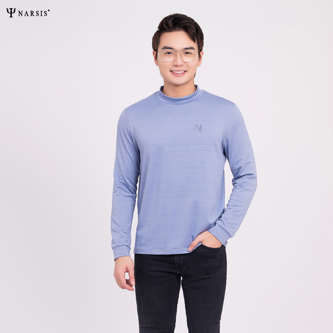 ÁO THU ĐÔNG NAM D0036 NARSIS CHẤT LIỆU THOÁNG MÁT, DỄ CHỊU, THOẢI MÁI CẢ NGÀY, DỄ VẬN ĐỘNG_thumbnail_1