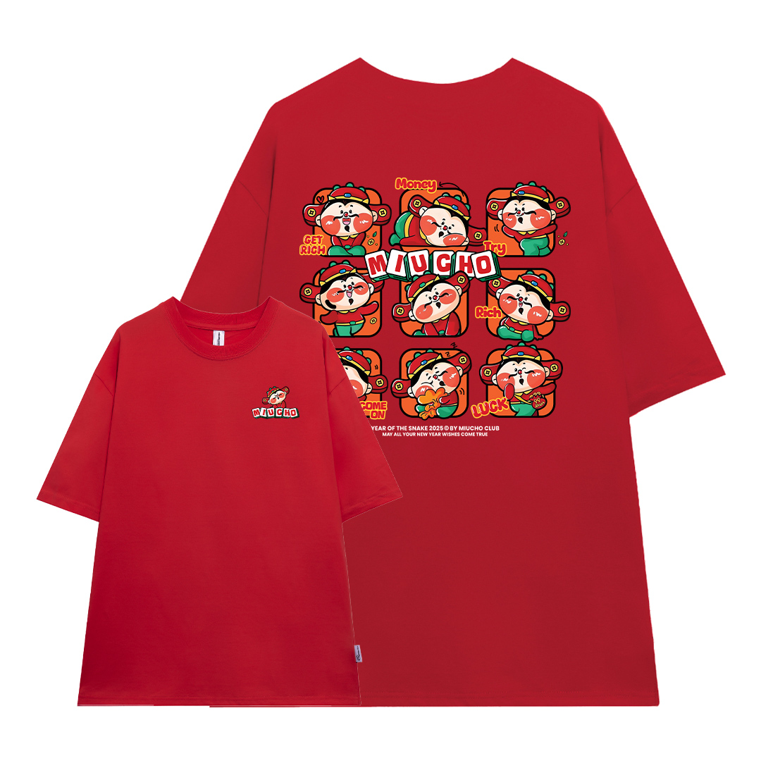 Áo thun tết form rộng cổ tròn chất vải cotton 4c co giãn thoáng mát ATD1743 Miucho in mix_thumbnail_9