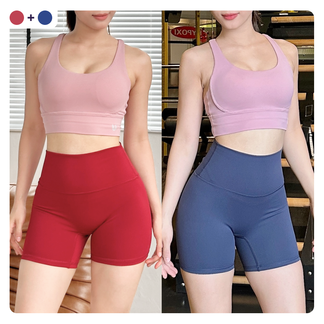 Combo quần Essential Rider màu xanh navy và đỏ