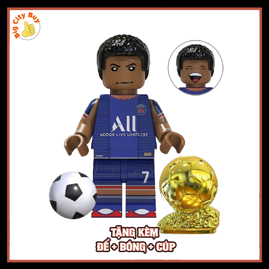 Cầu thủ bóng đá VIP Huyền Thoại Sân Cỏ Tặng Kèm Cúp, Đế Trưng Bày, Bóng Đá, Mini Figure Siêu Đẹp_thumbnail_10