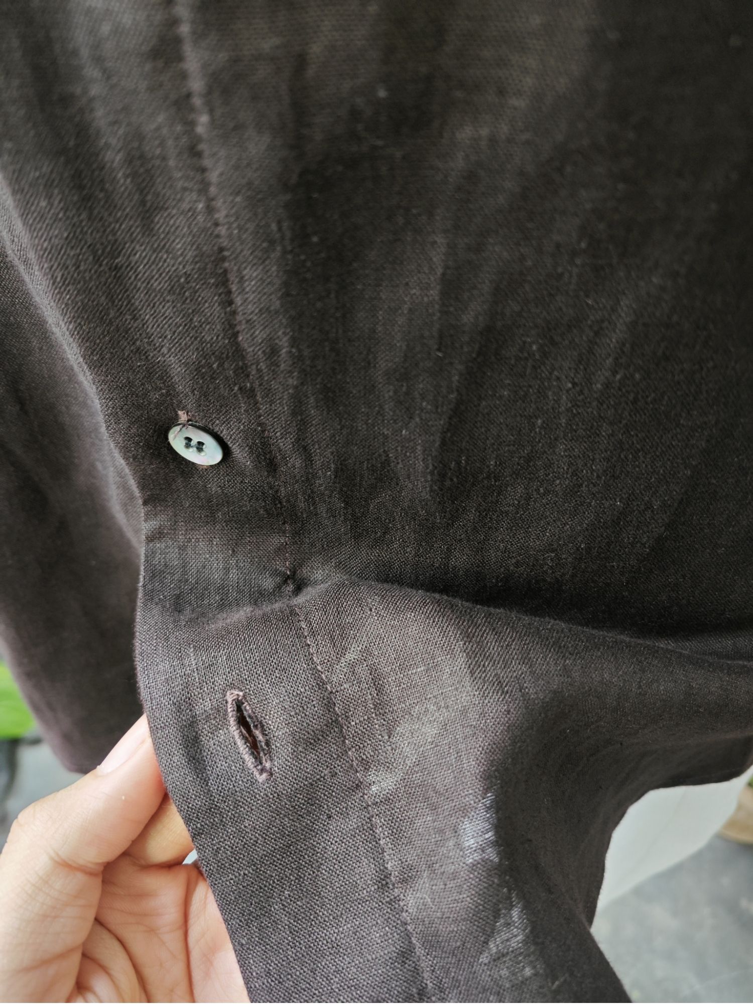 Sơ mi 100% linen tay ngắn cổ kiểu Đức_thumbnail_5