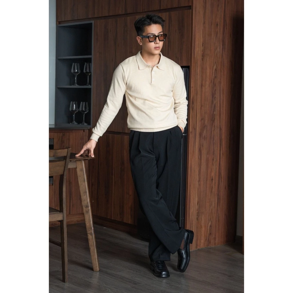 Áo Polo Henry Len Lông Thỏ Form Regular_thumbnail_11