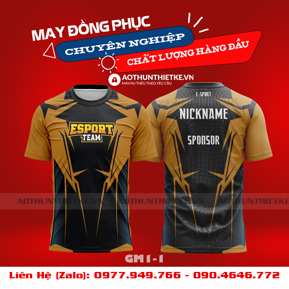 Mẫu Áo Game Thủ Esports Thiết Kế - TKGM64